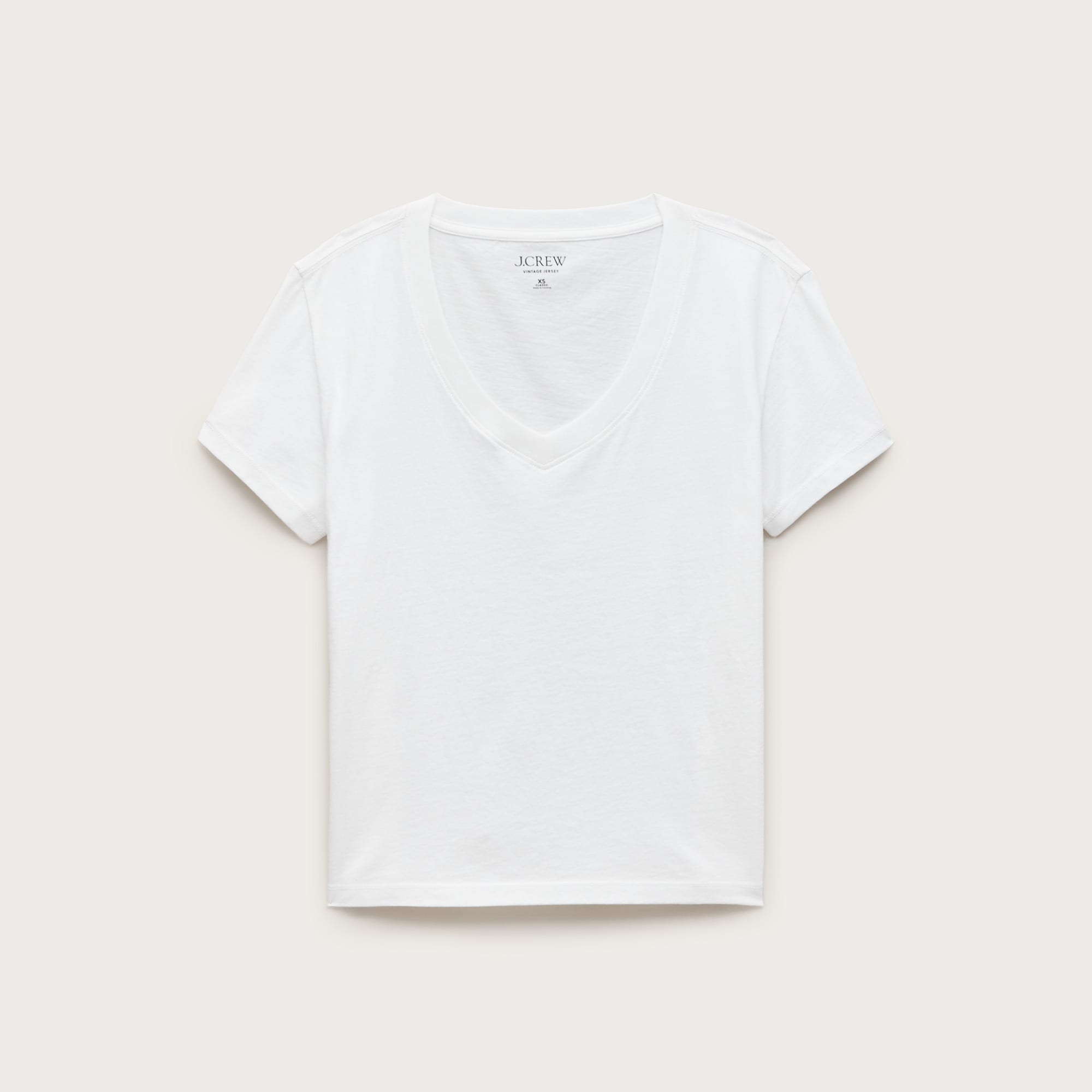 New Vintage Jersey Relaxed V-neck T-shirt For Women | J.Crew
