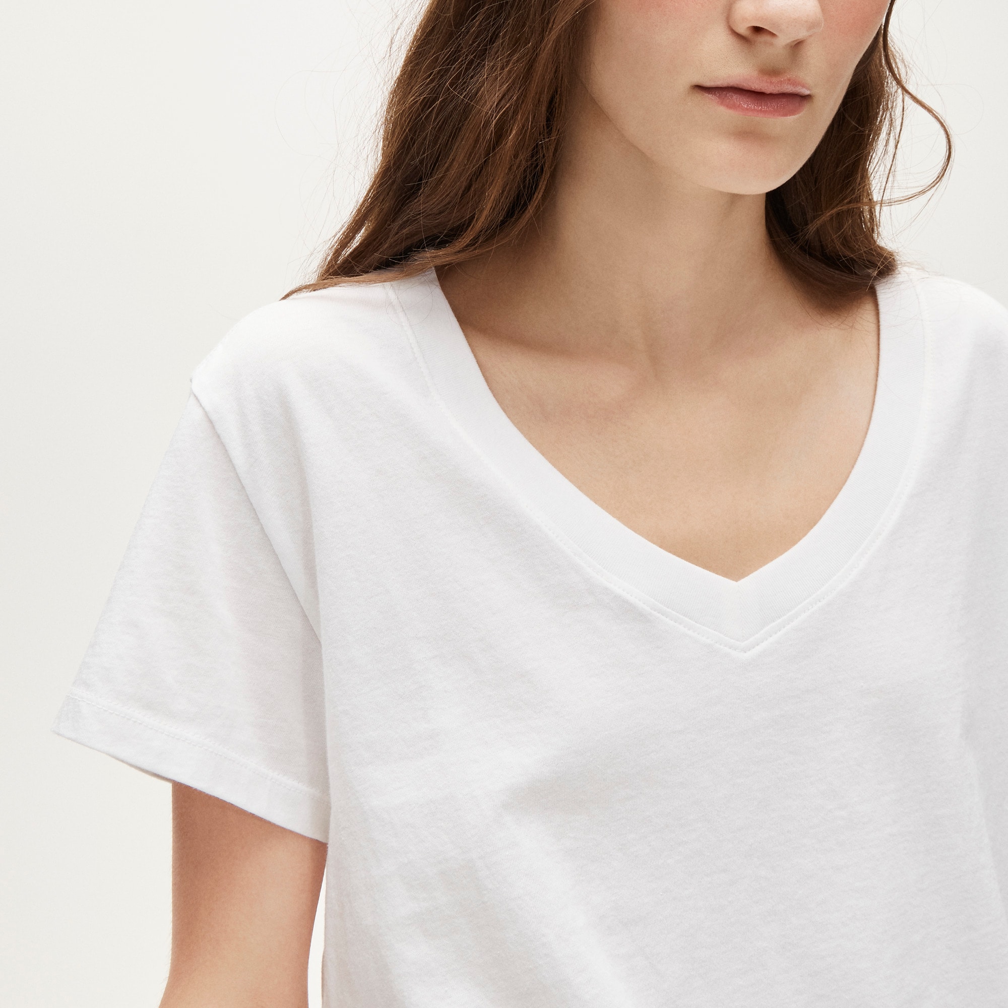 New vintage jersey relaxed V-neck T-shirt