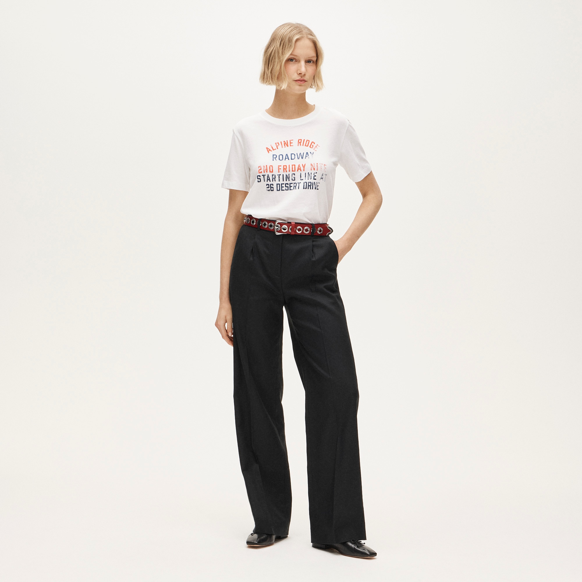 Vintage jersey relaxed-fit "Roadway" graphic T-shirt