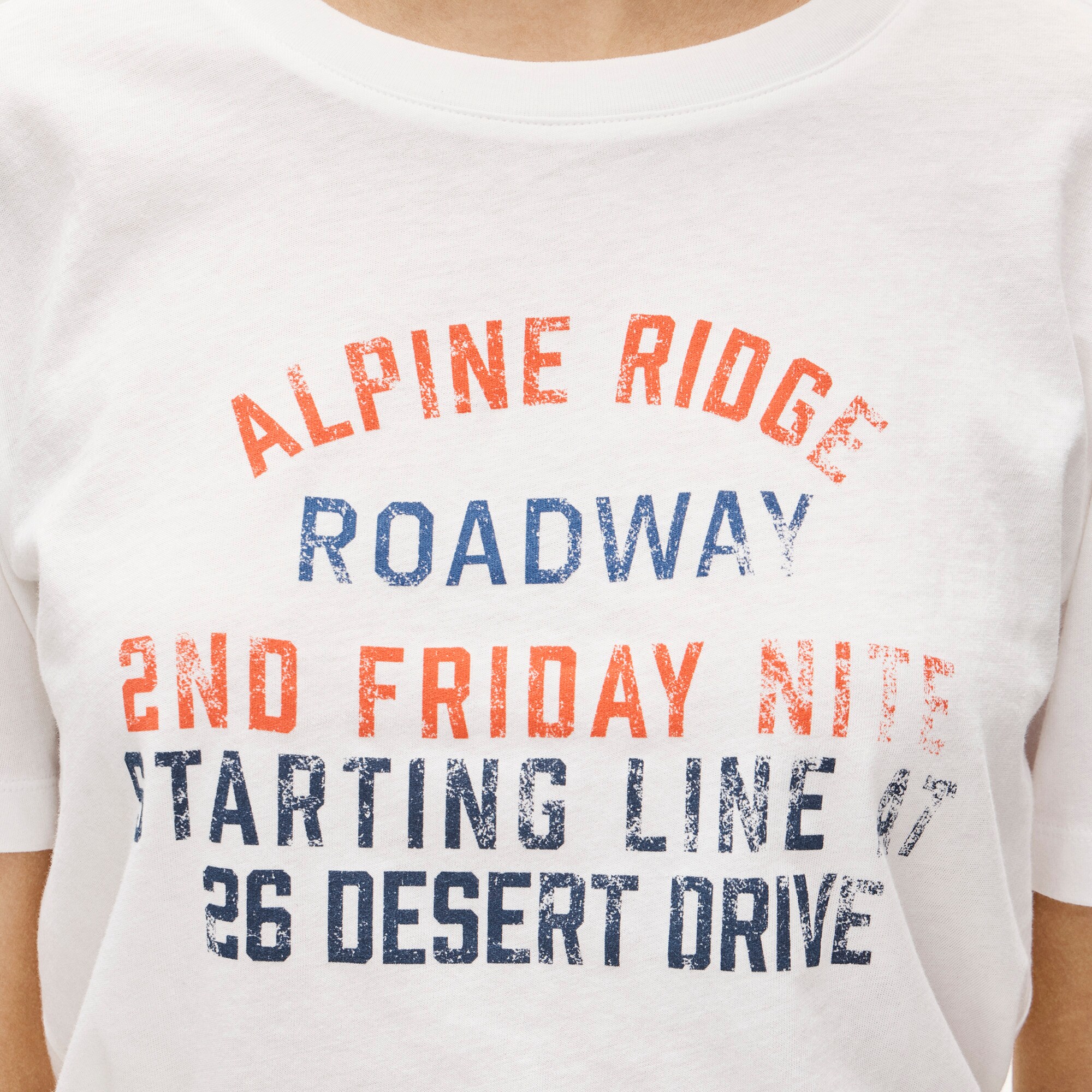 Vintage jersey relaxed-fit "Roadway" graphic T-shirt