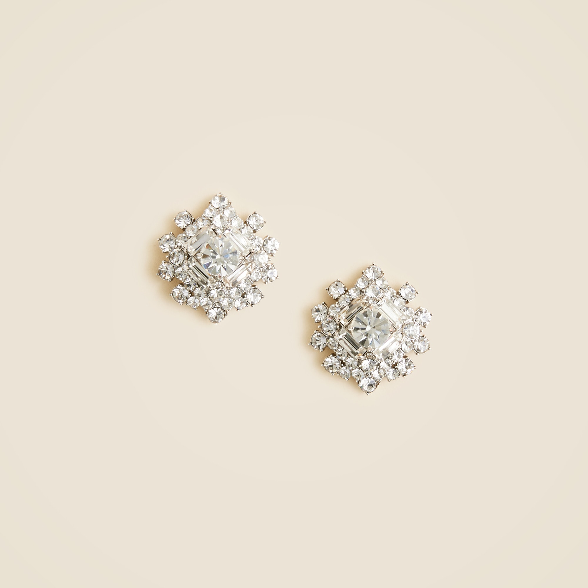  Crystal stud earrings
