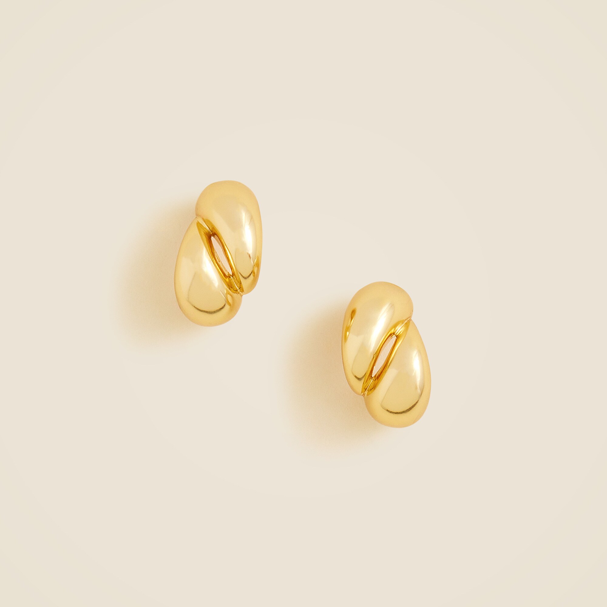 Sculptural hoop earrings