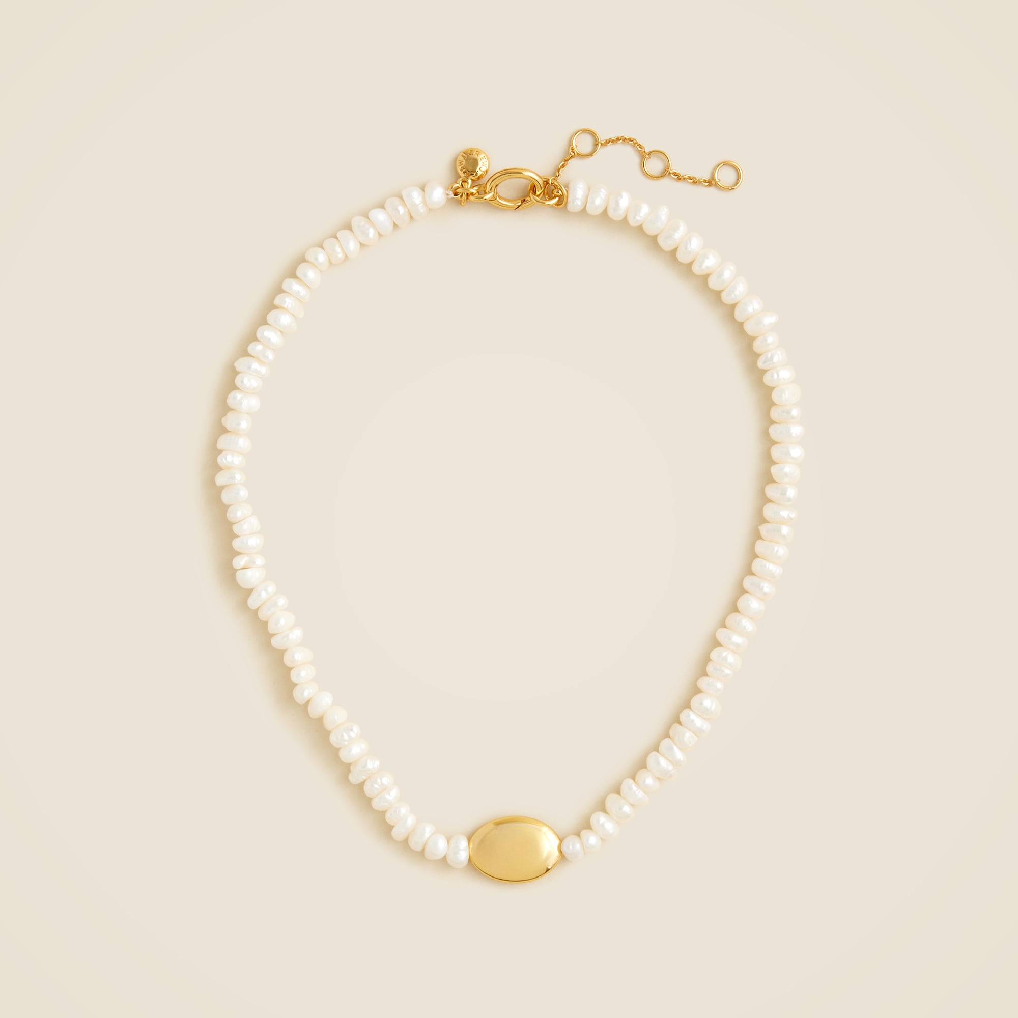 Freshwater pearl orb necklace