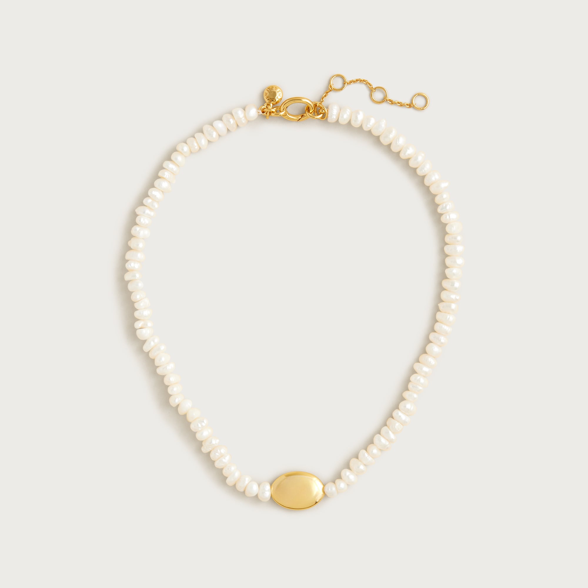 Freshwater pearl orb necklace
