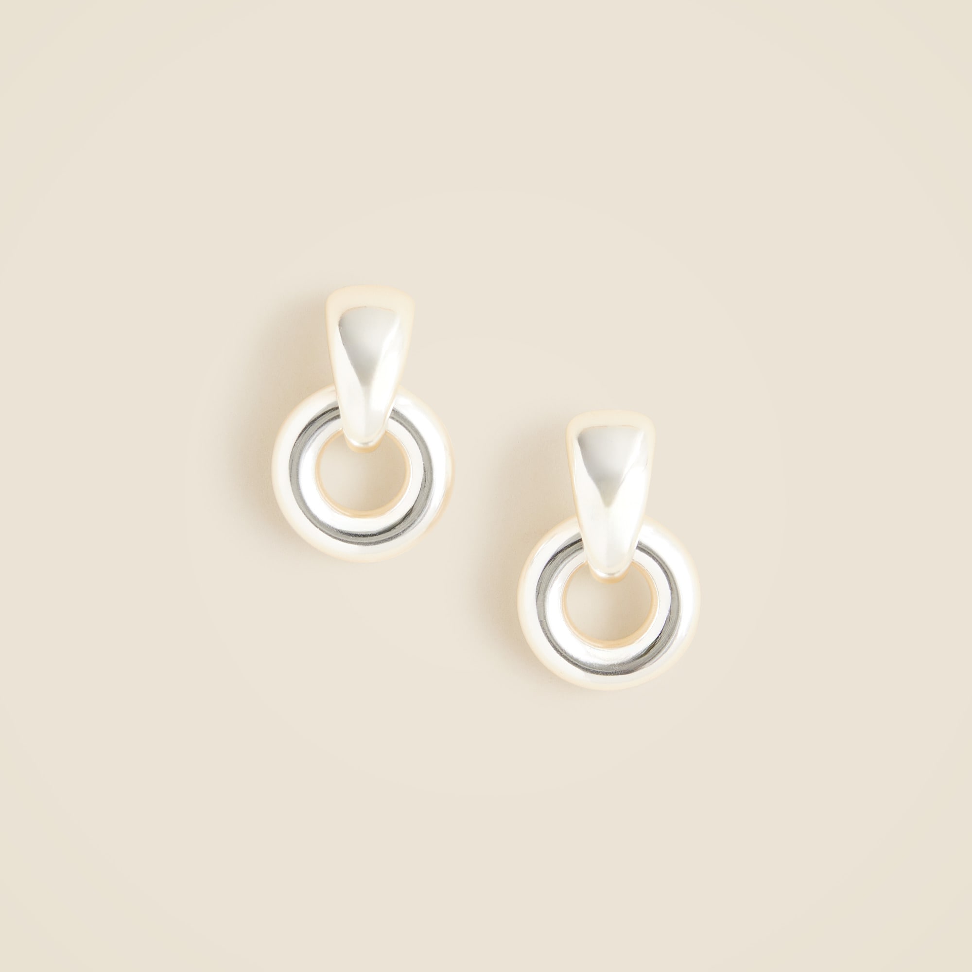 womens Small door knocker earrings