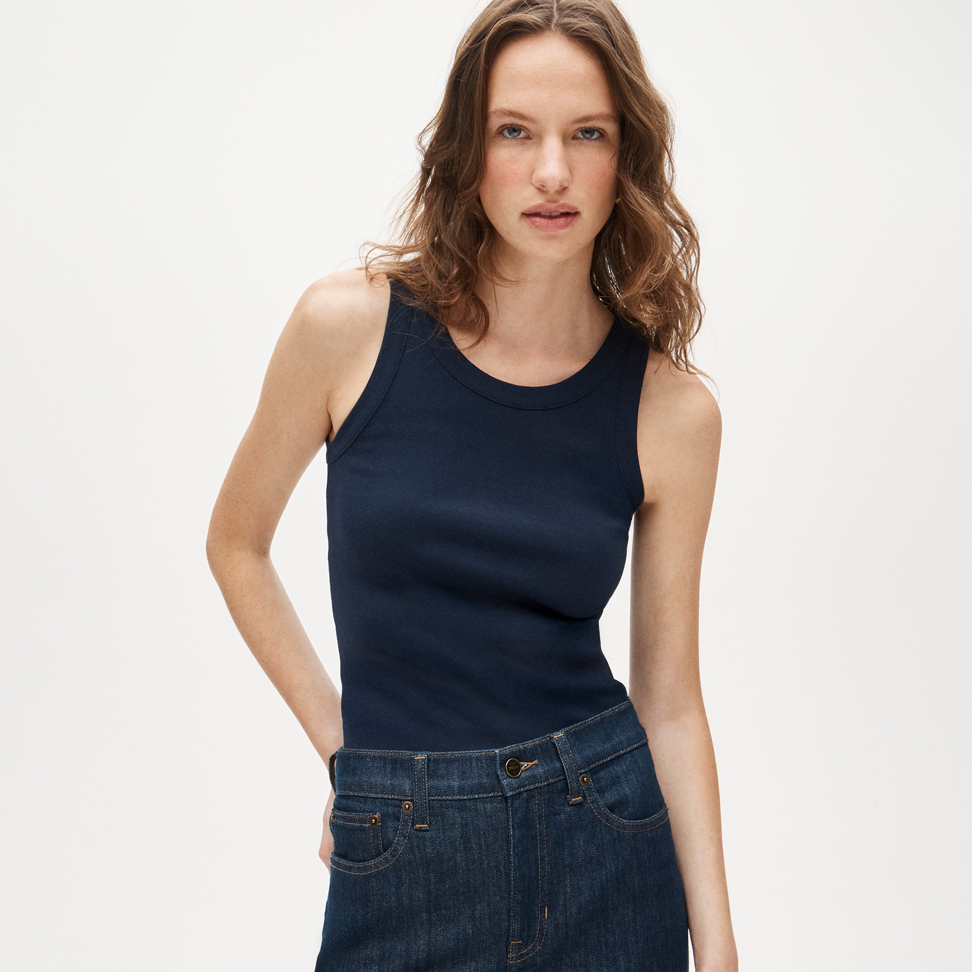 womens New perfect-fit high-neck tank top