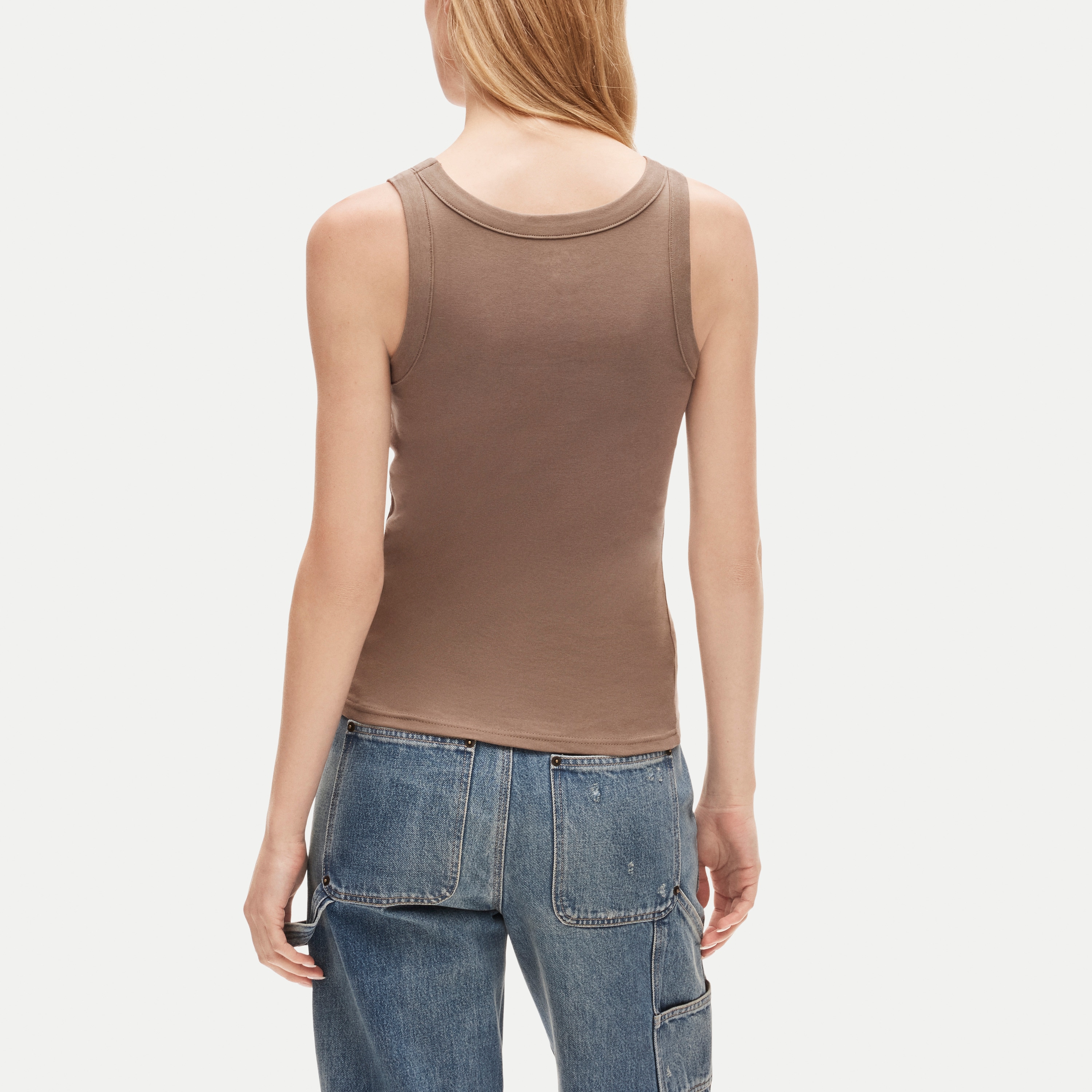 Lace-trim Tank Top In Broken-in Jersey For Women | J.Crew