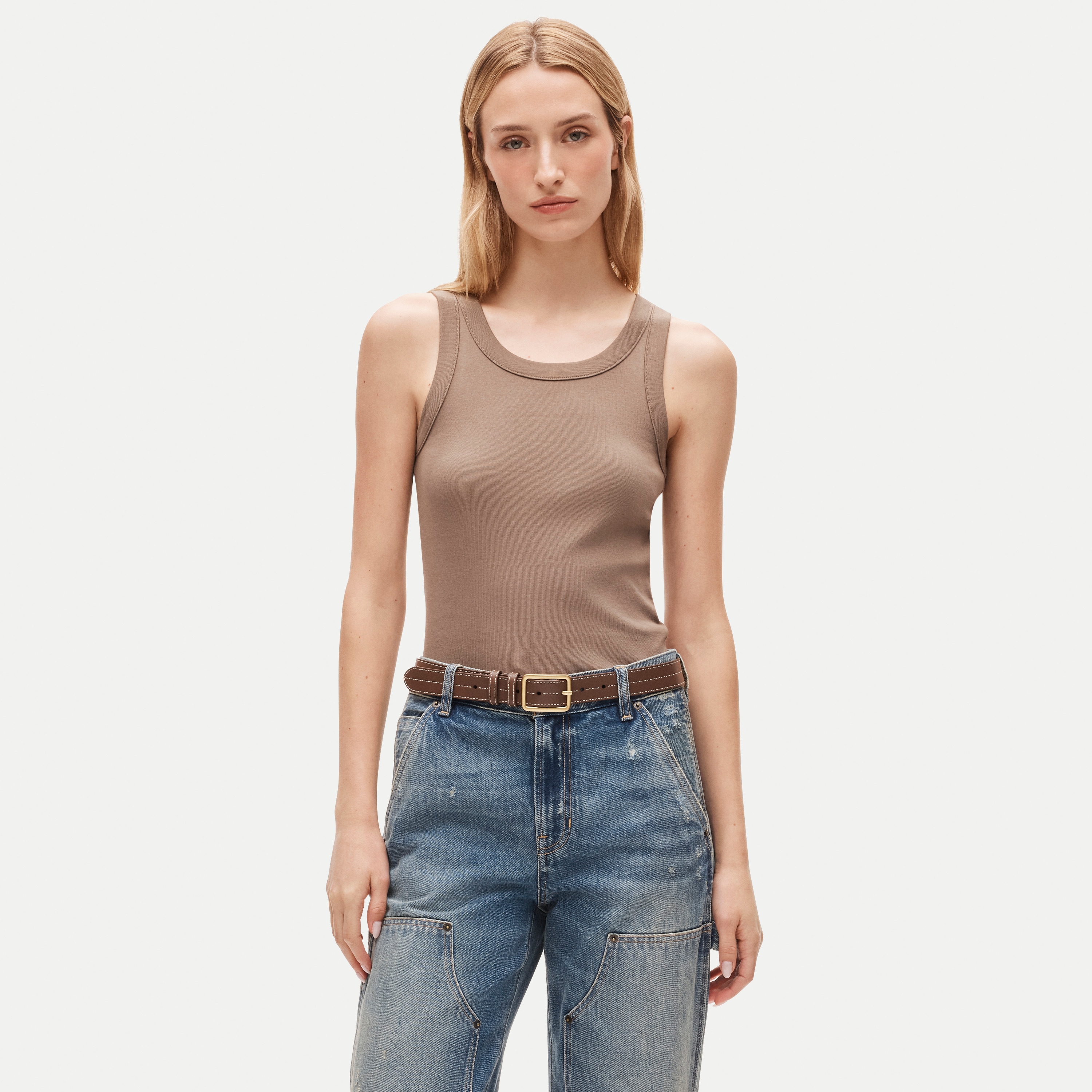 New perfect-fit high-neck tank top
