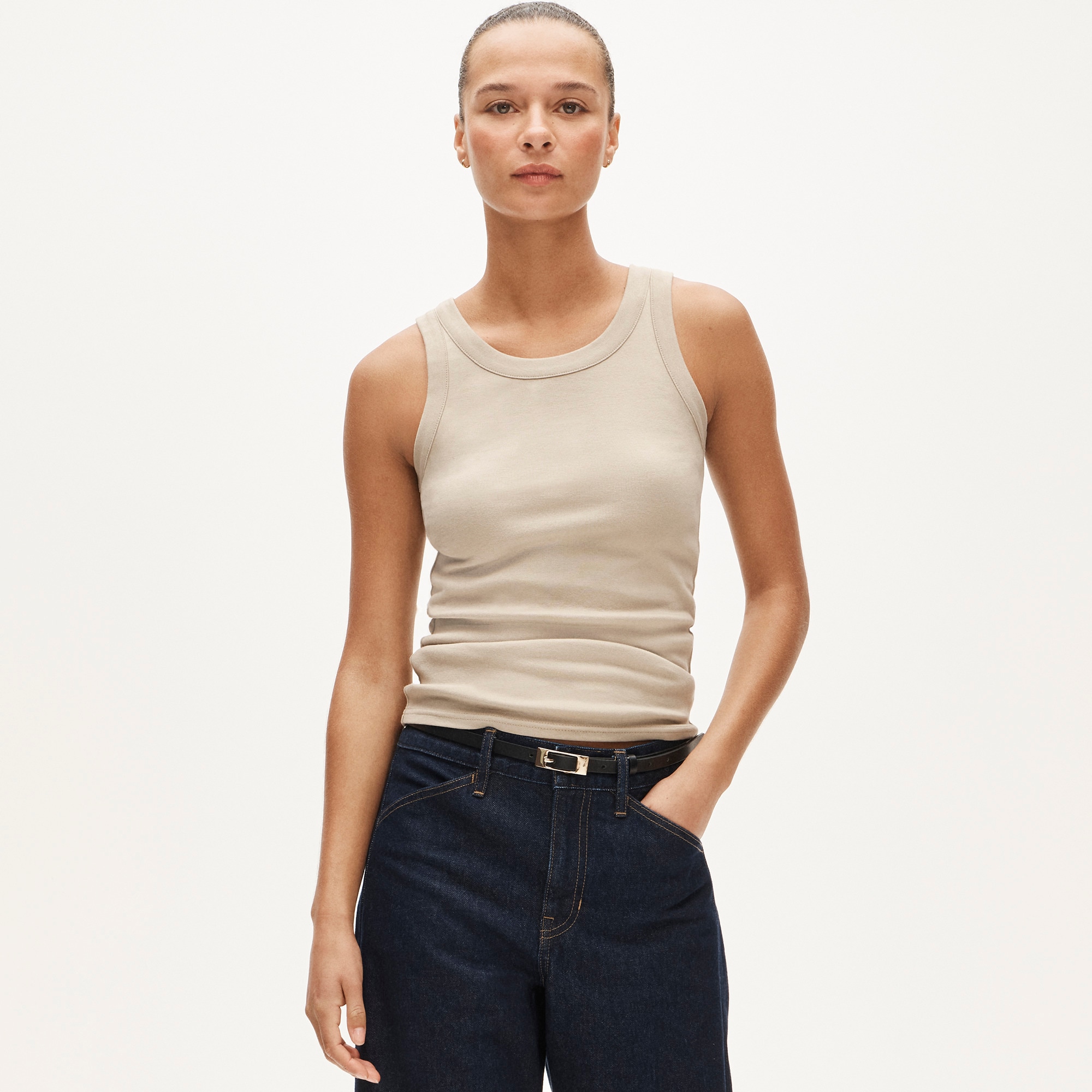 womens New perfect-fit high-neck tank top