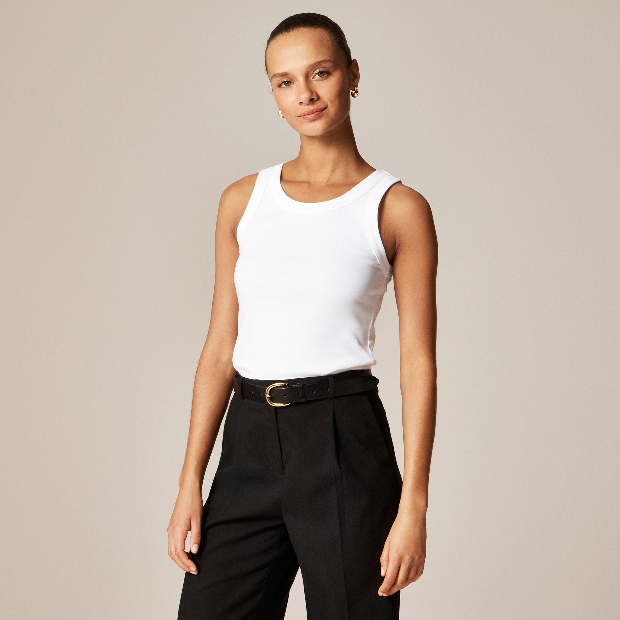 womens New perfect-fit high-neck tank top