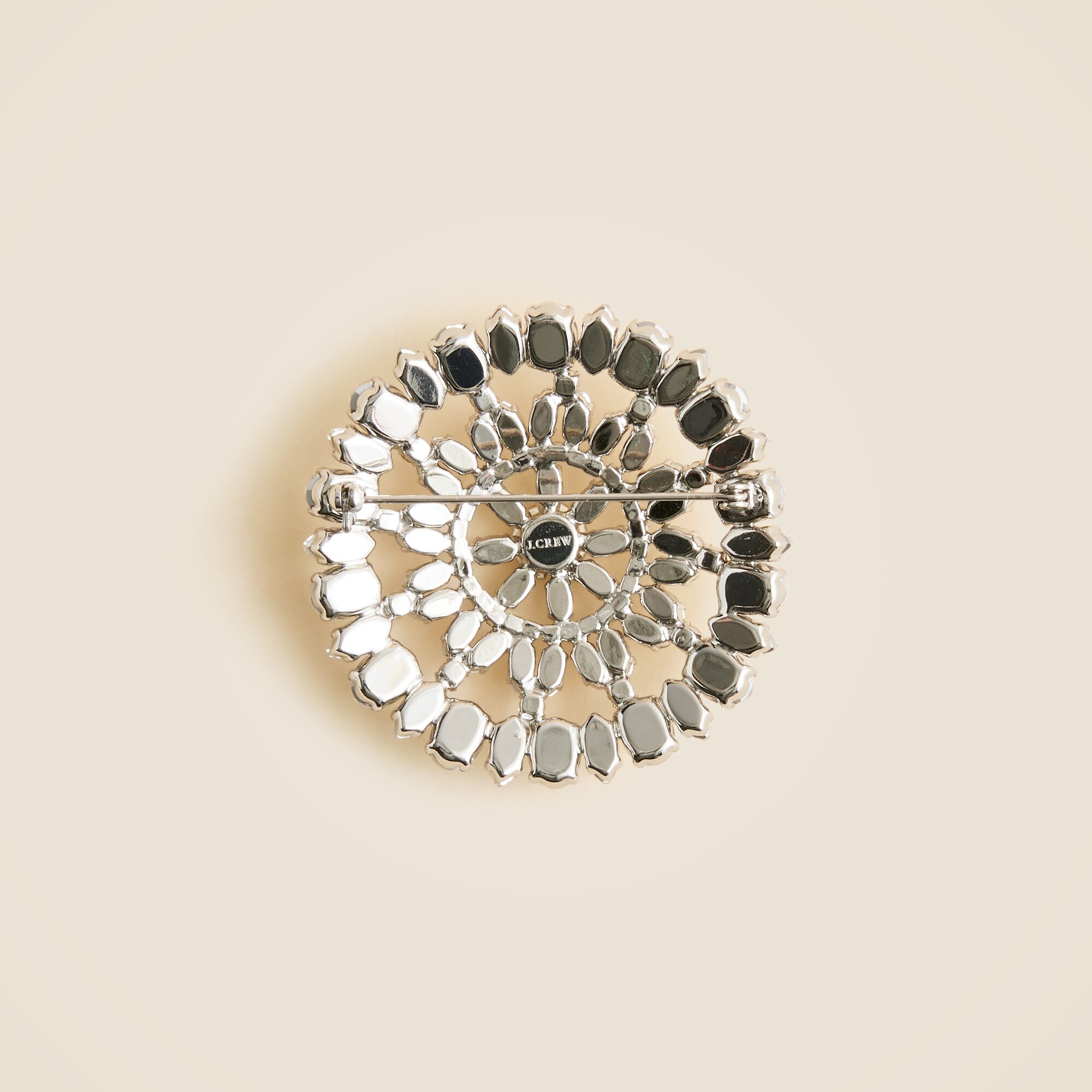 Round crystal brooch - thumbnail 2