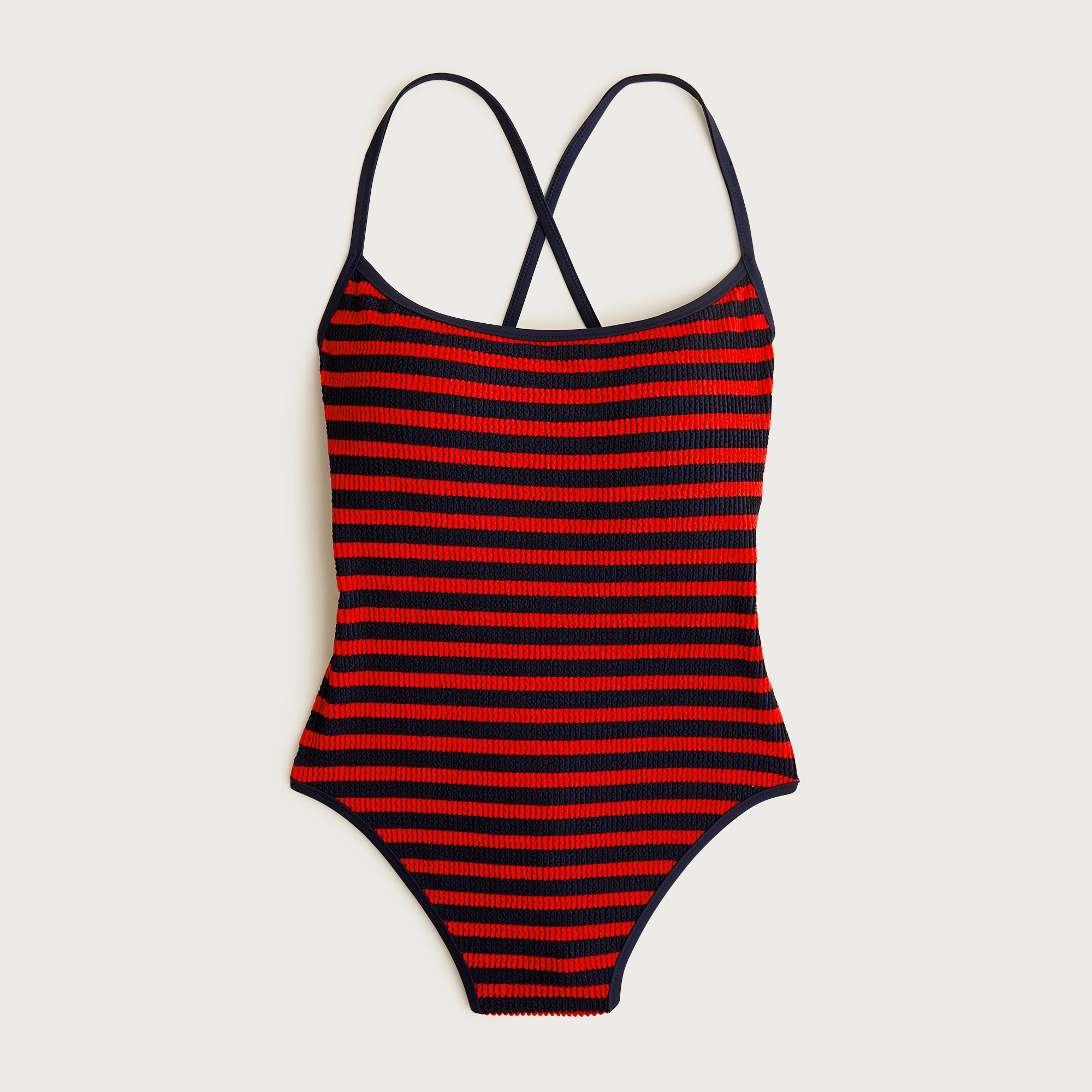 Sydney scrunchie one-piece swimsuit in stripe print