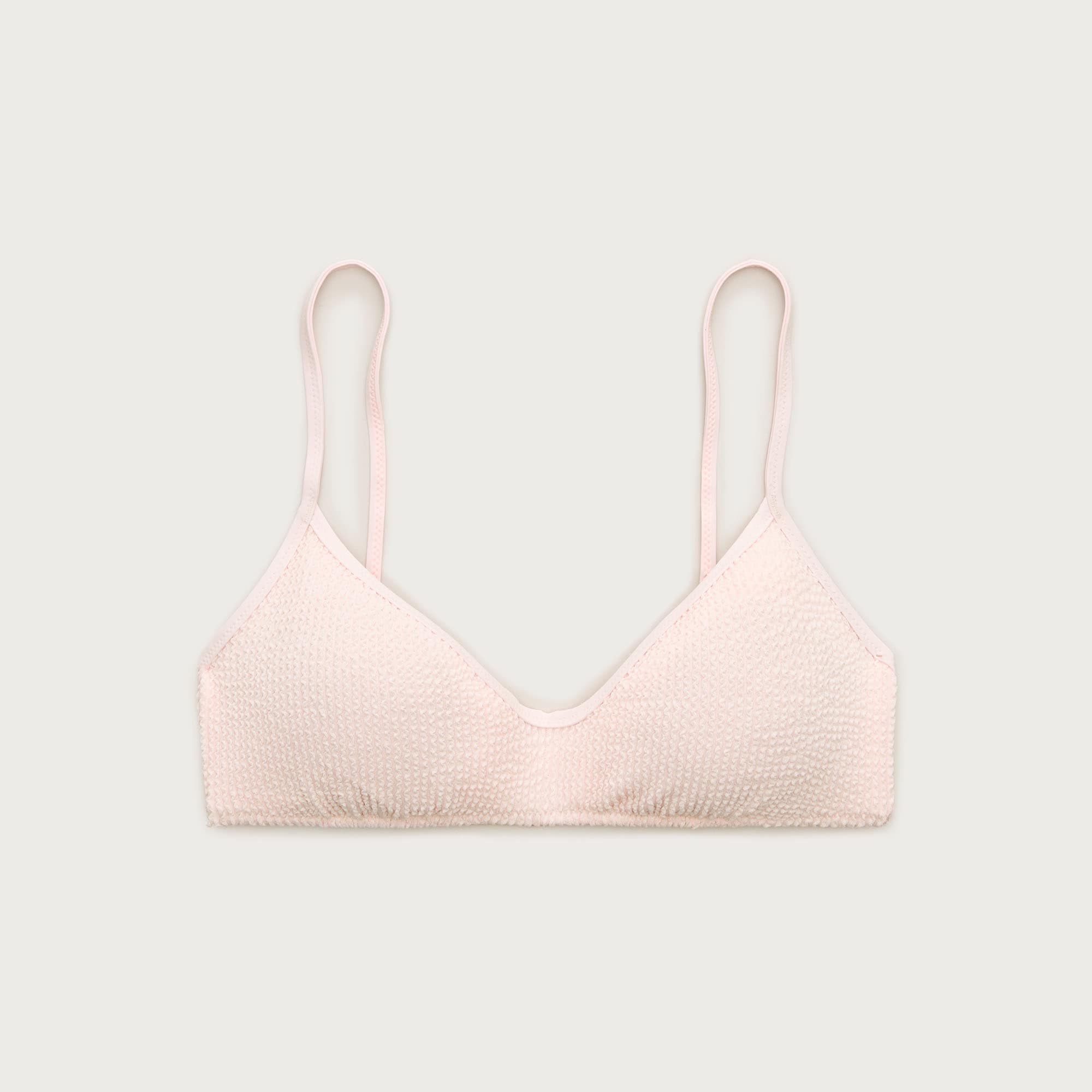 Odessa scrunchie bikini top WHITE ROSE