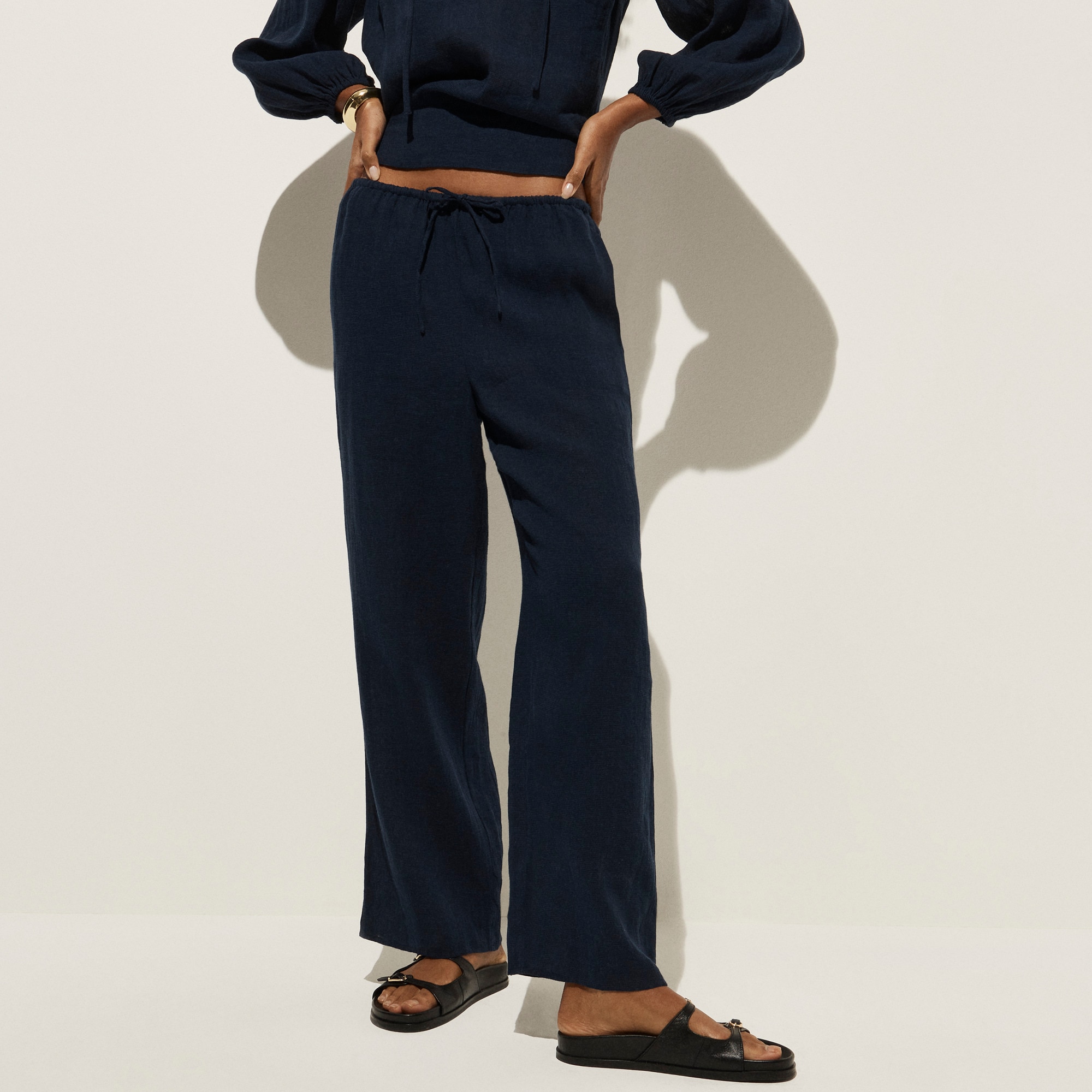 Beach pant in Hampton linen-blend