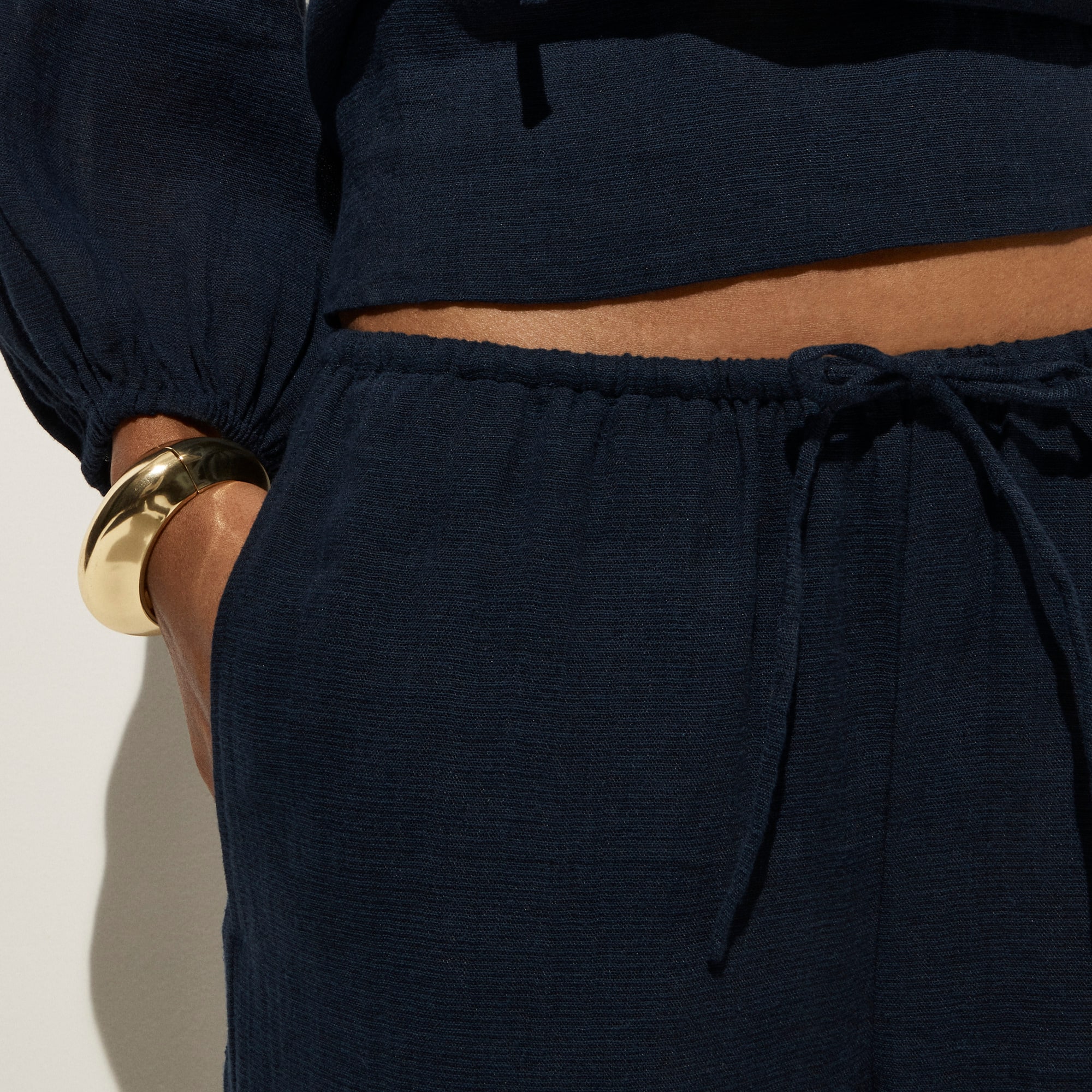 Beach pant in Hampton linen-blend
