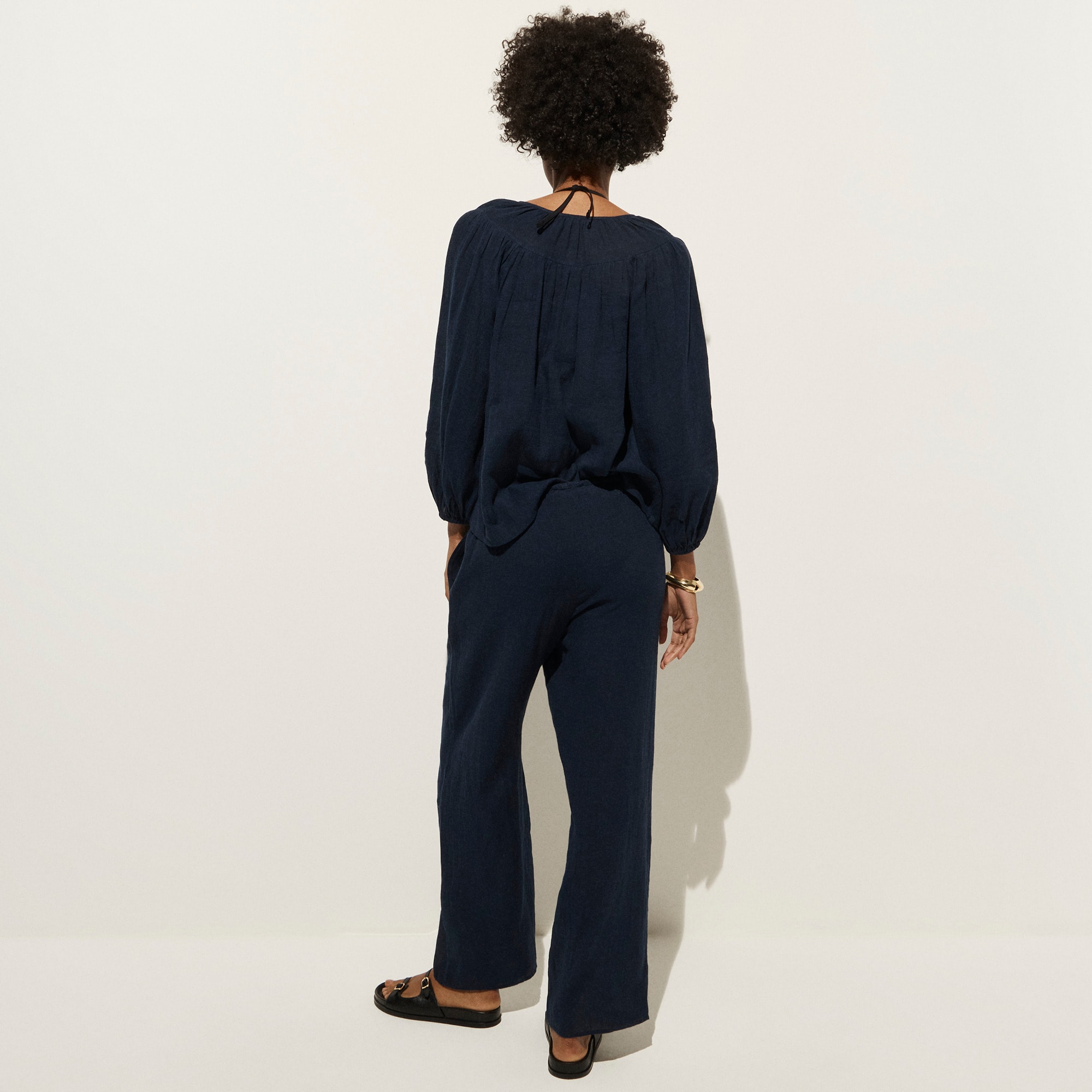 Beach pant in Hampton linen-blend