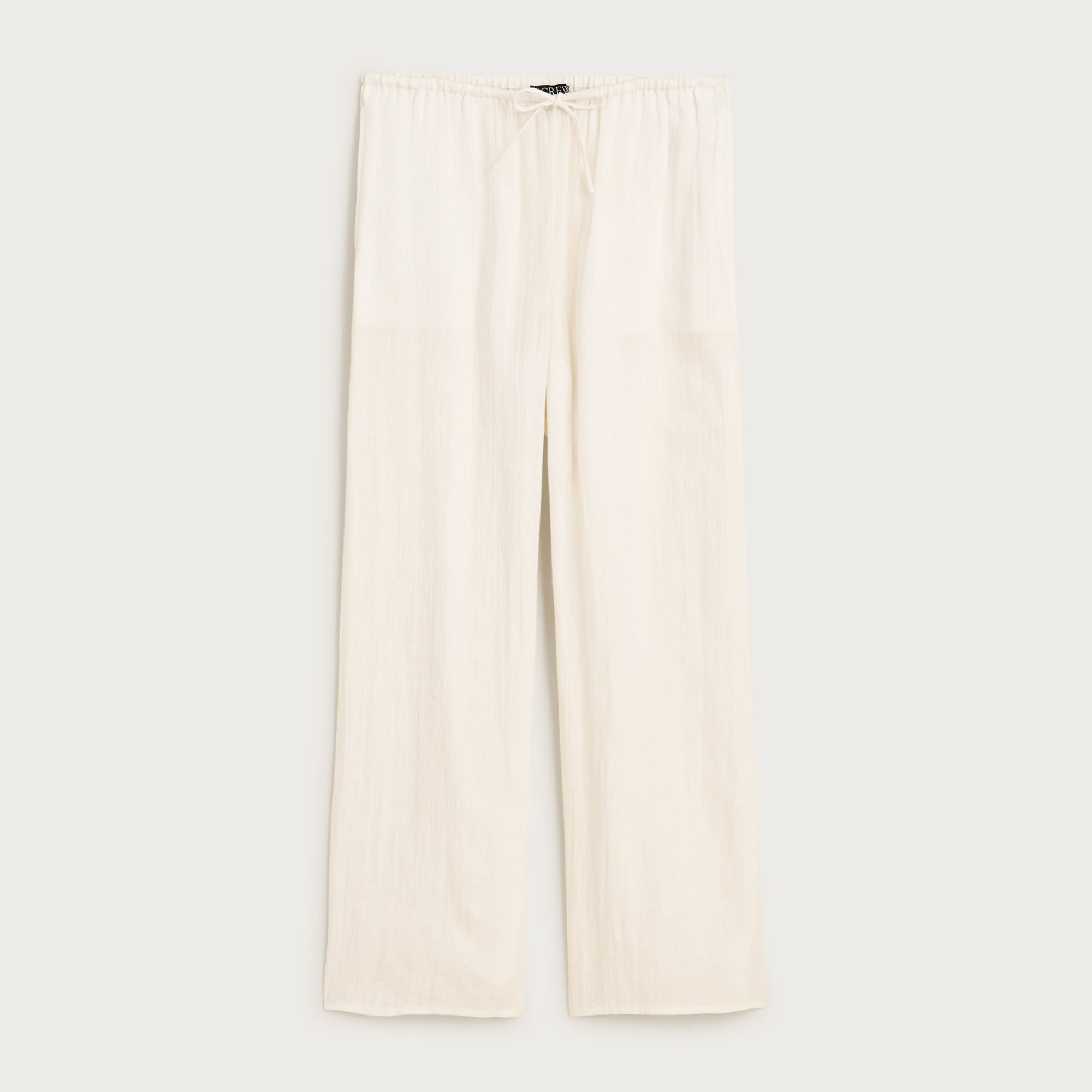 Beach pant in linen-cotton blend