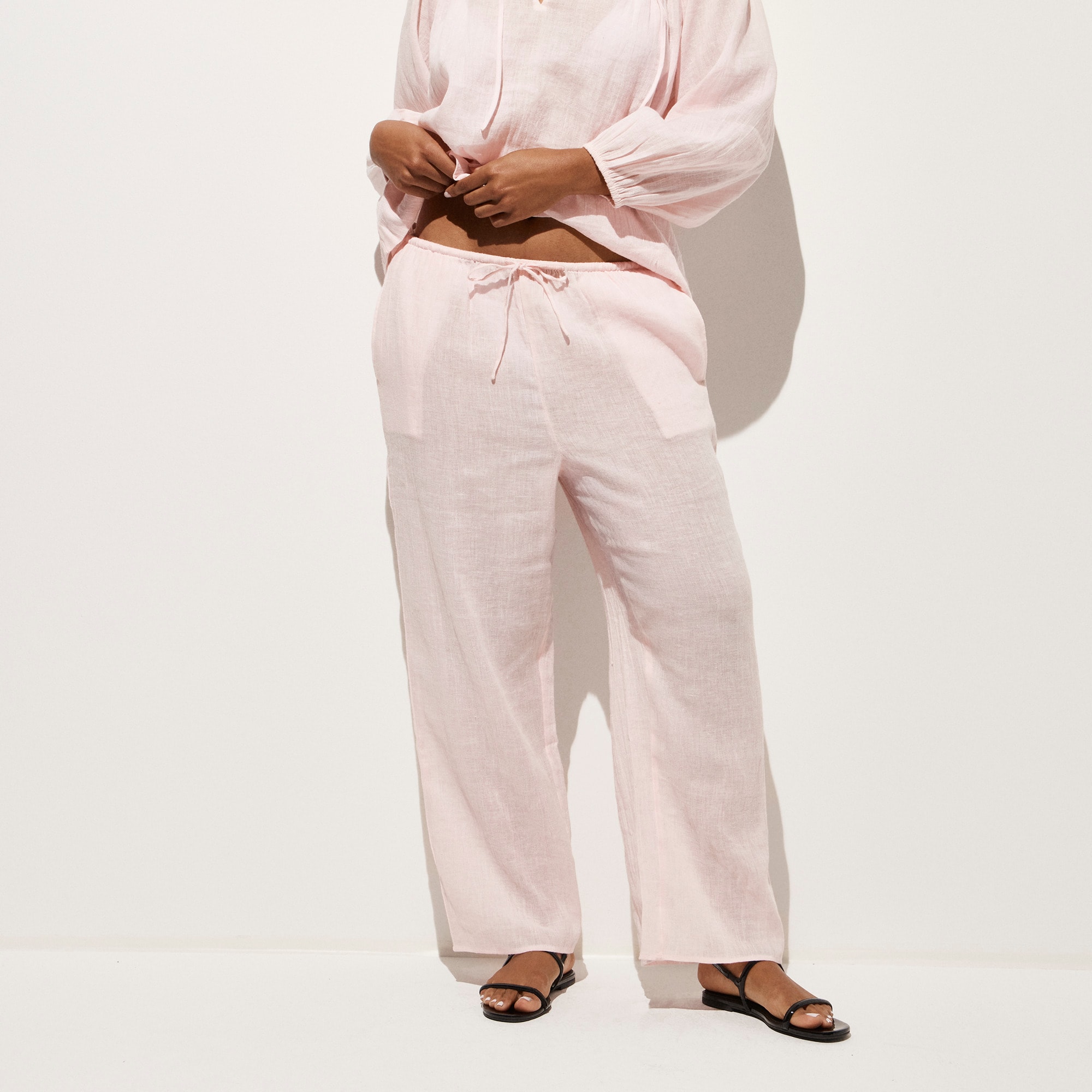 Beach pant in Hampton linen-blend