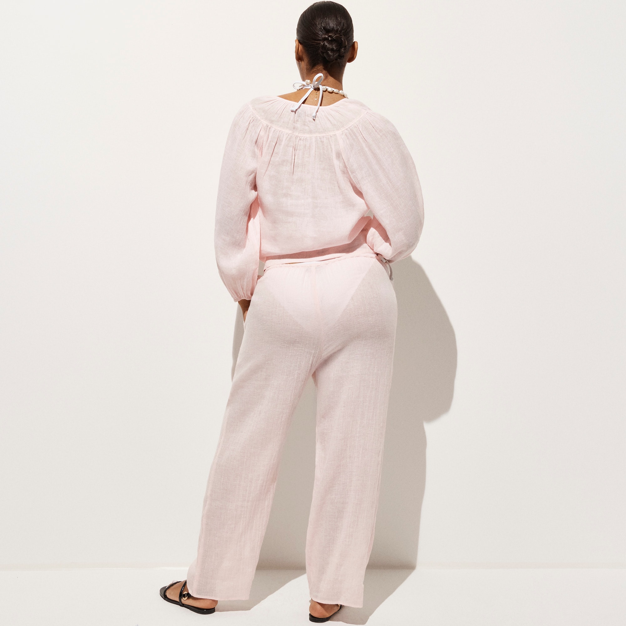 Beach pant in Hampton linen-blend