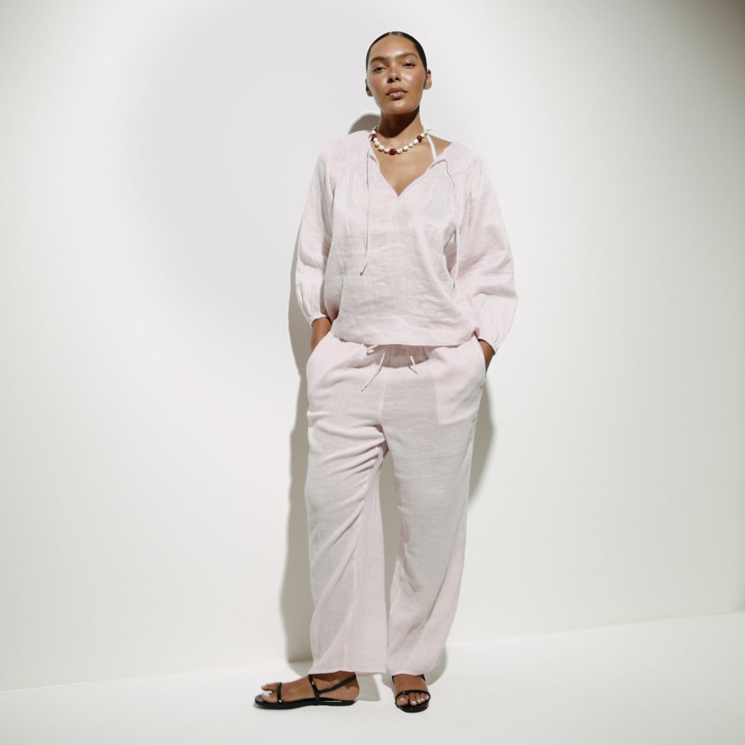 Beach pant in Hampton linen-blend