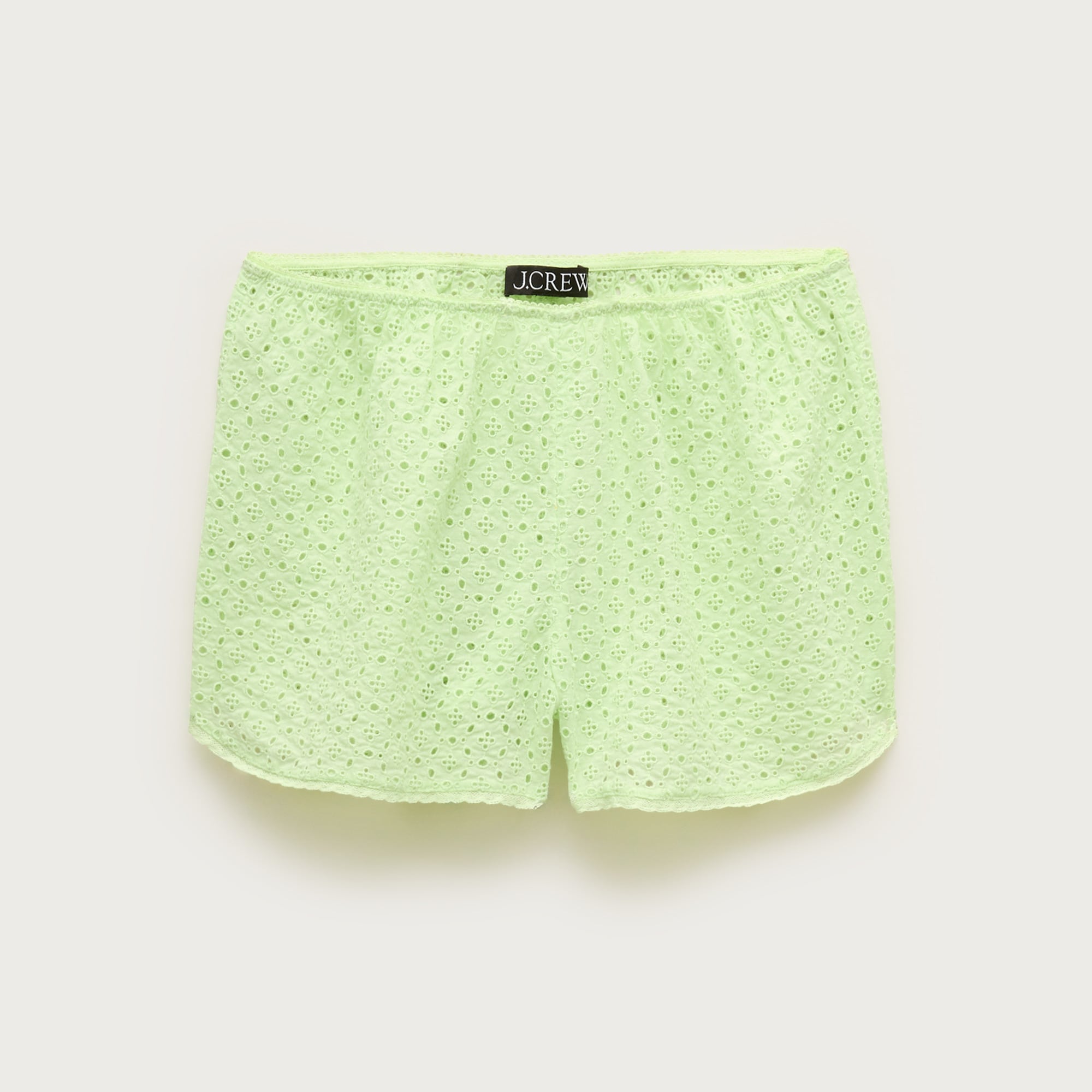 Cotton voile eyelet beach short