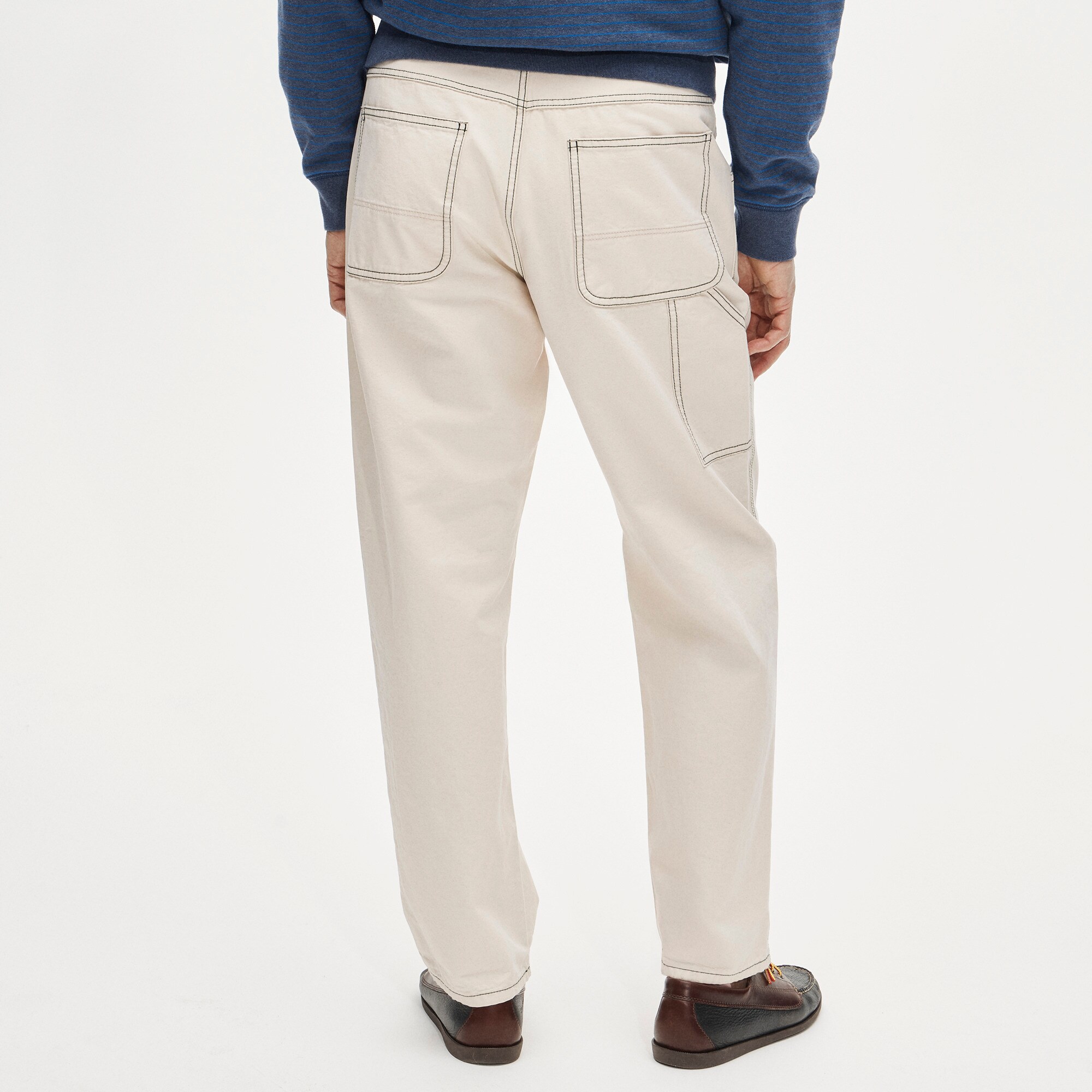 Wallace & Barnes carpenter pant in seeded canvas