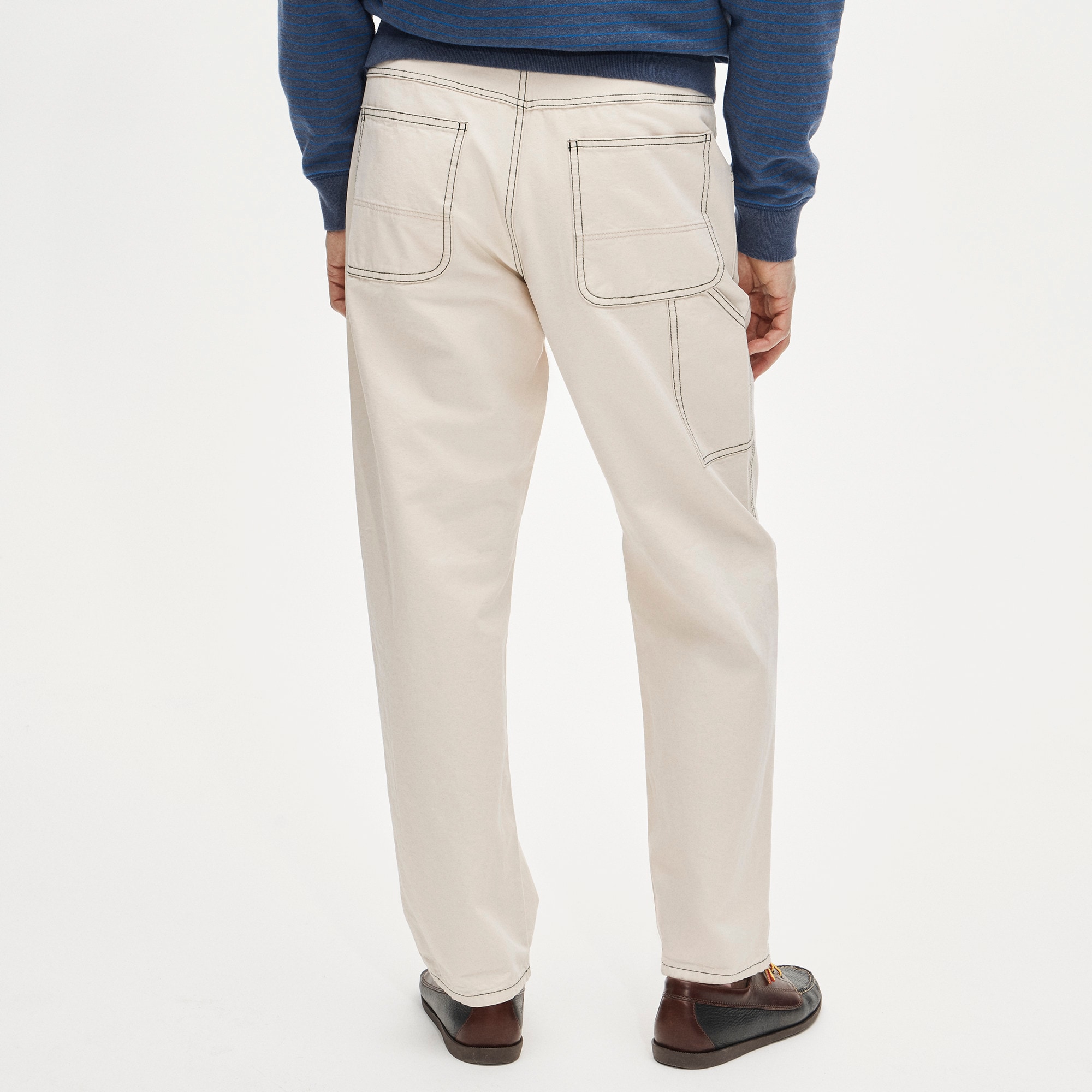 Wallace & Barnes carpenter pant in  seeded canvas