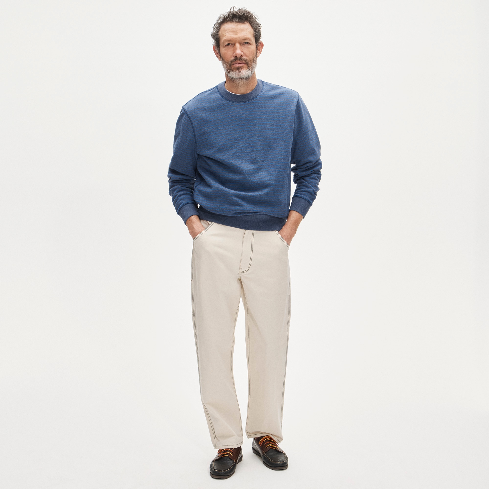 Wallace & Barnes carpenter pant in  seeded canvas