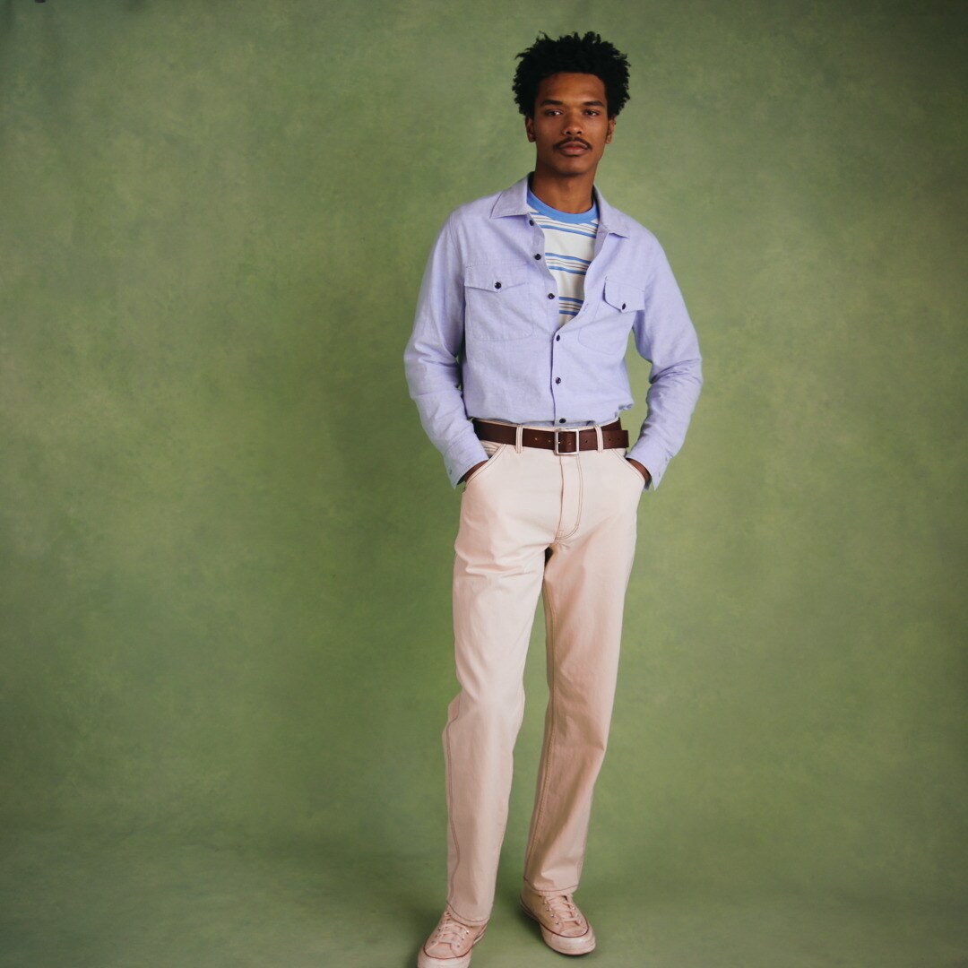 Wallace &amp; Barnes carpenter pant in  seeded canvas