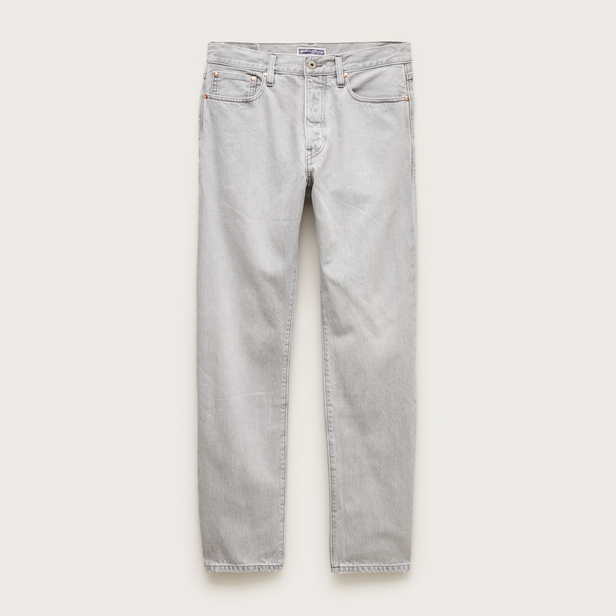 Wallace & Barnes Straight-fit jean in vintage light grey