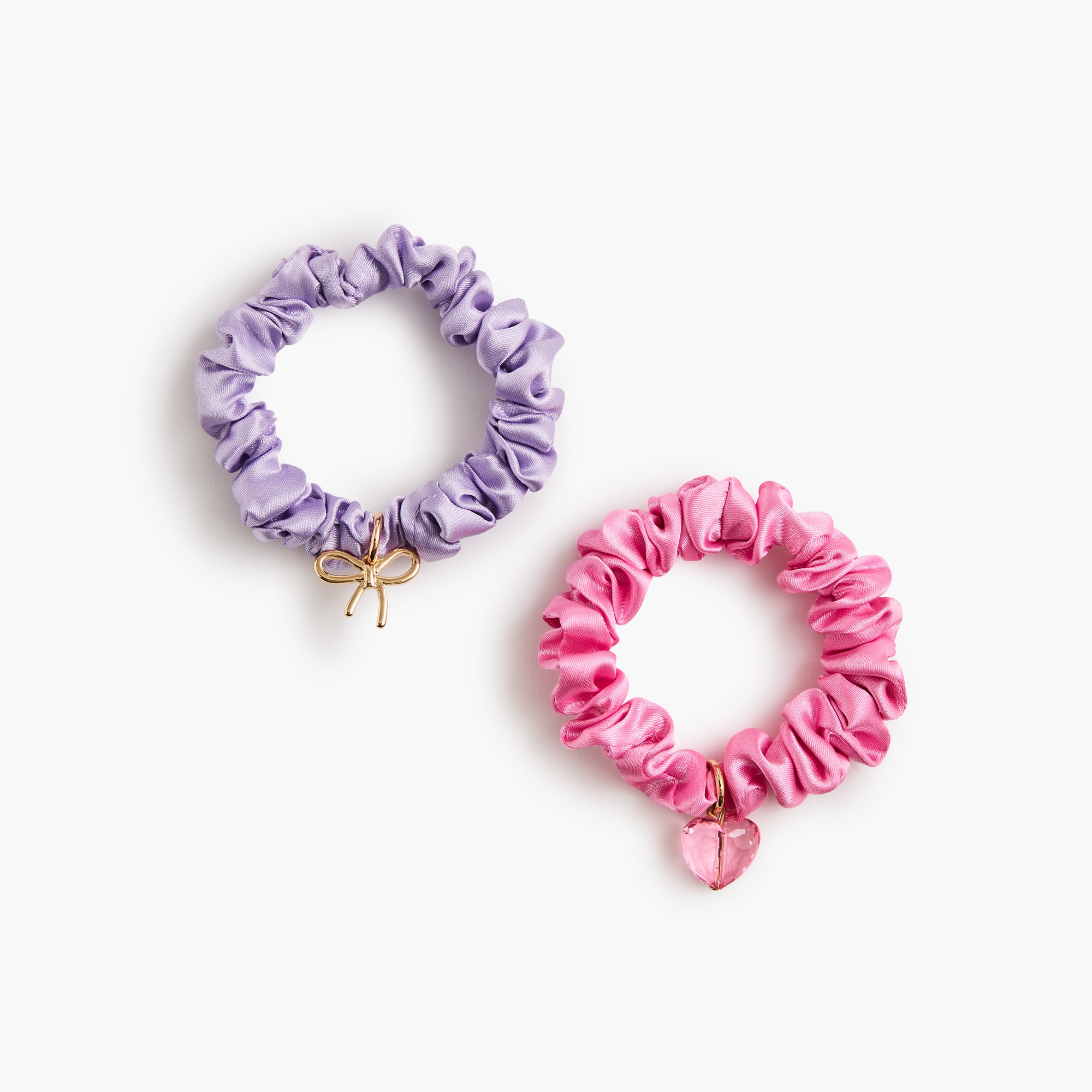 girls Girls' charm scrunchies set-of-two