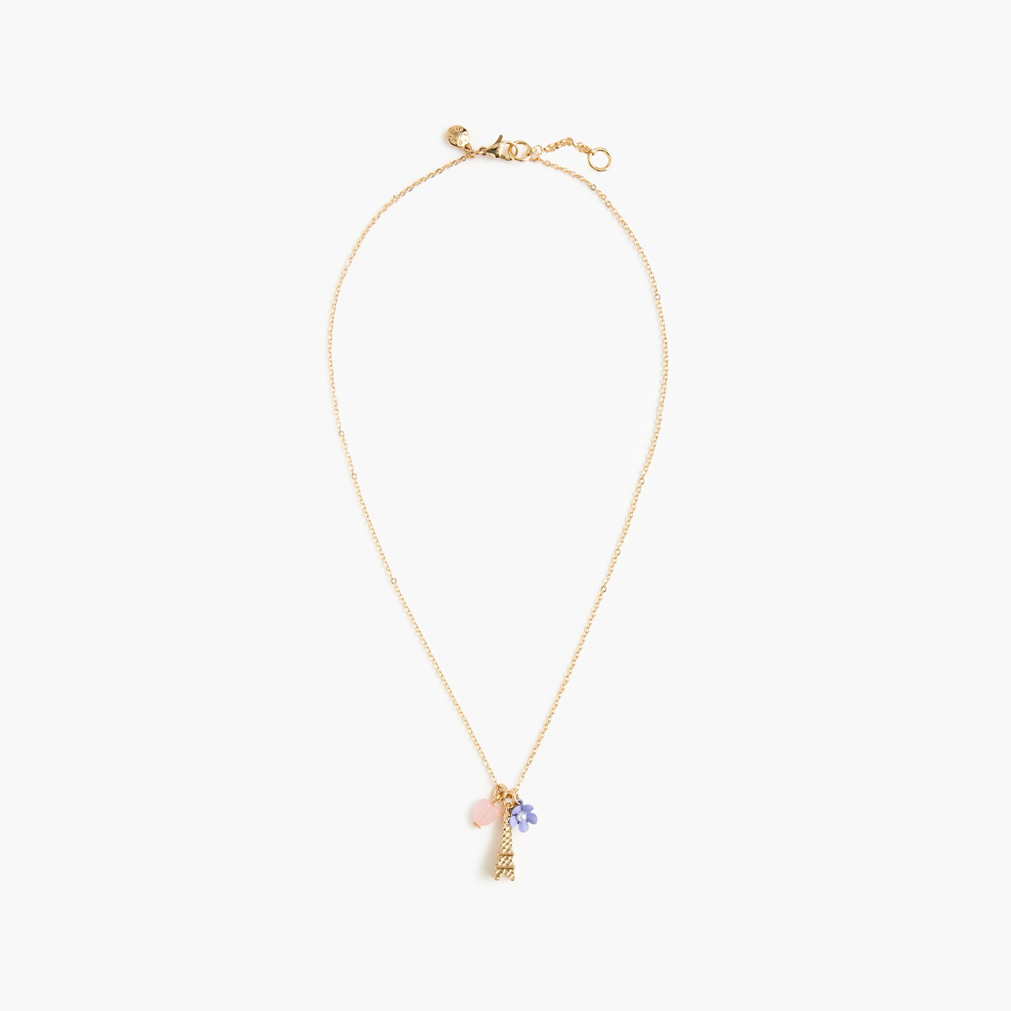 Girls' Paris charm necklace