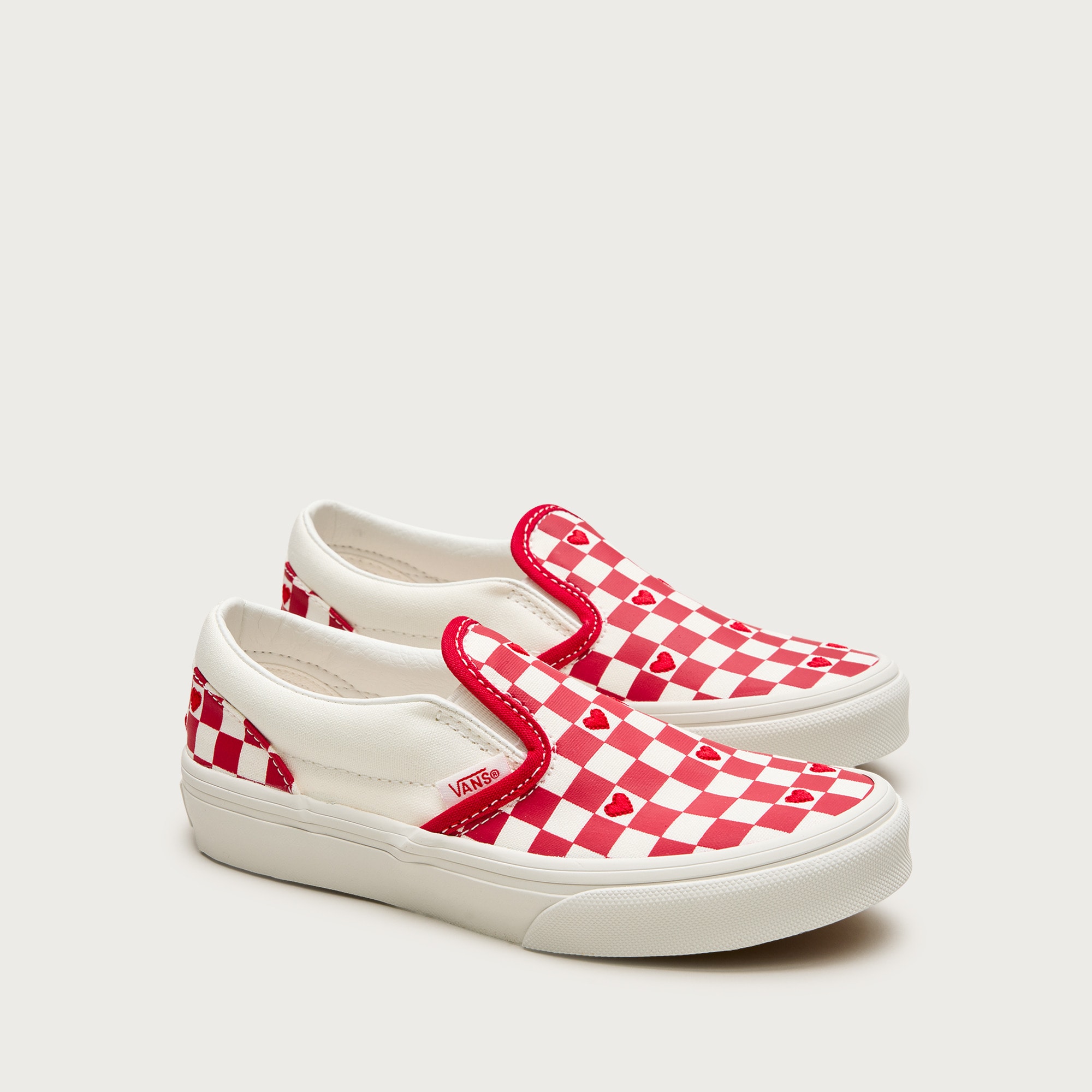 Vans® kids' classic slip-on sneakers in checkerboard
