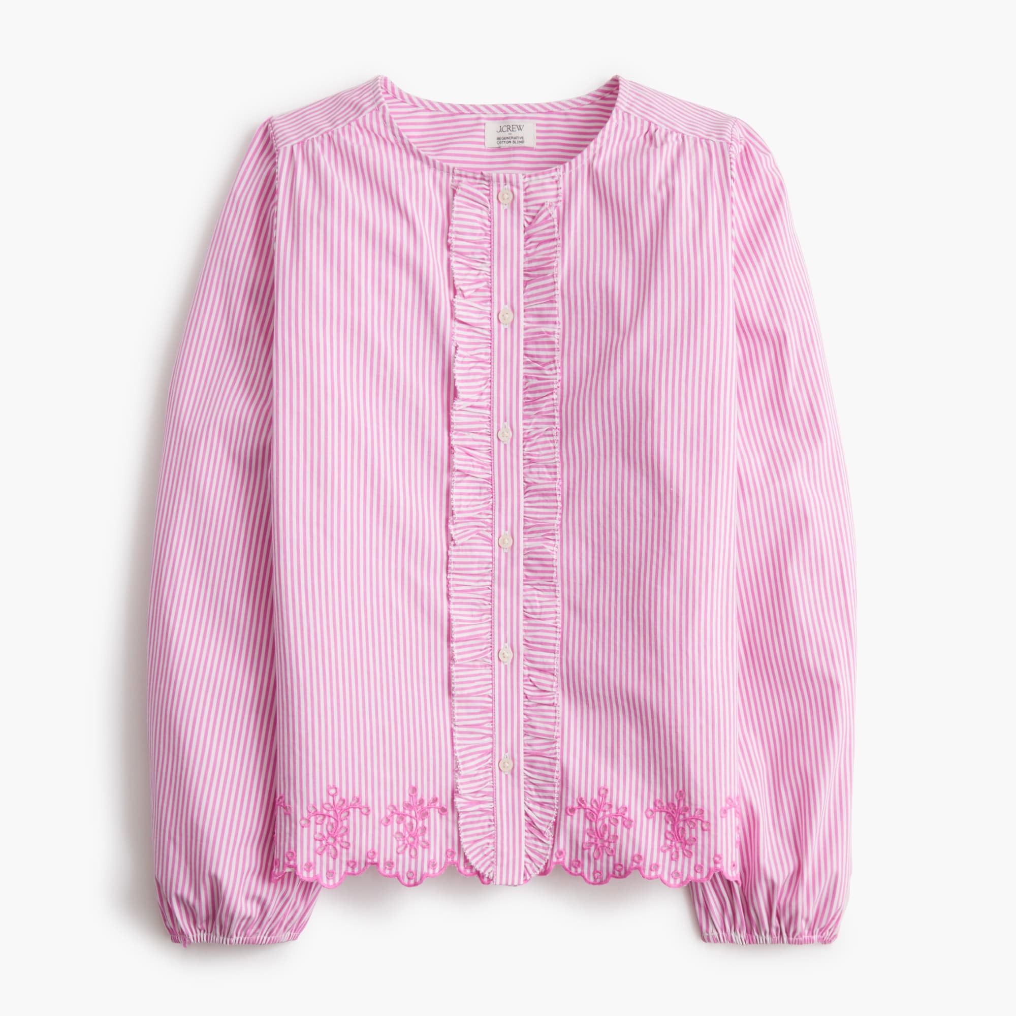  Embroidered button-up shirt