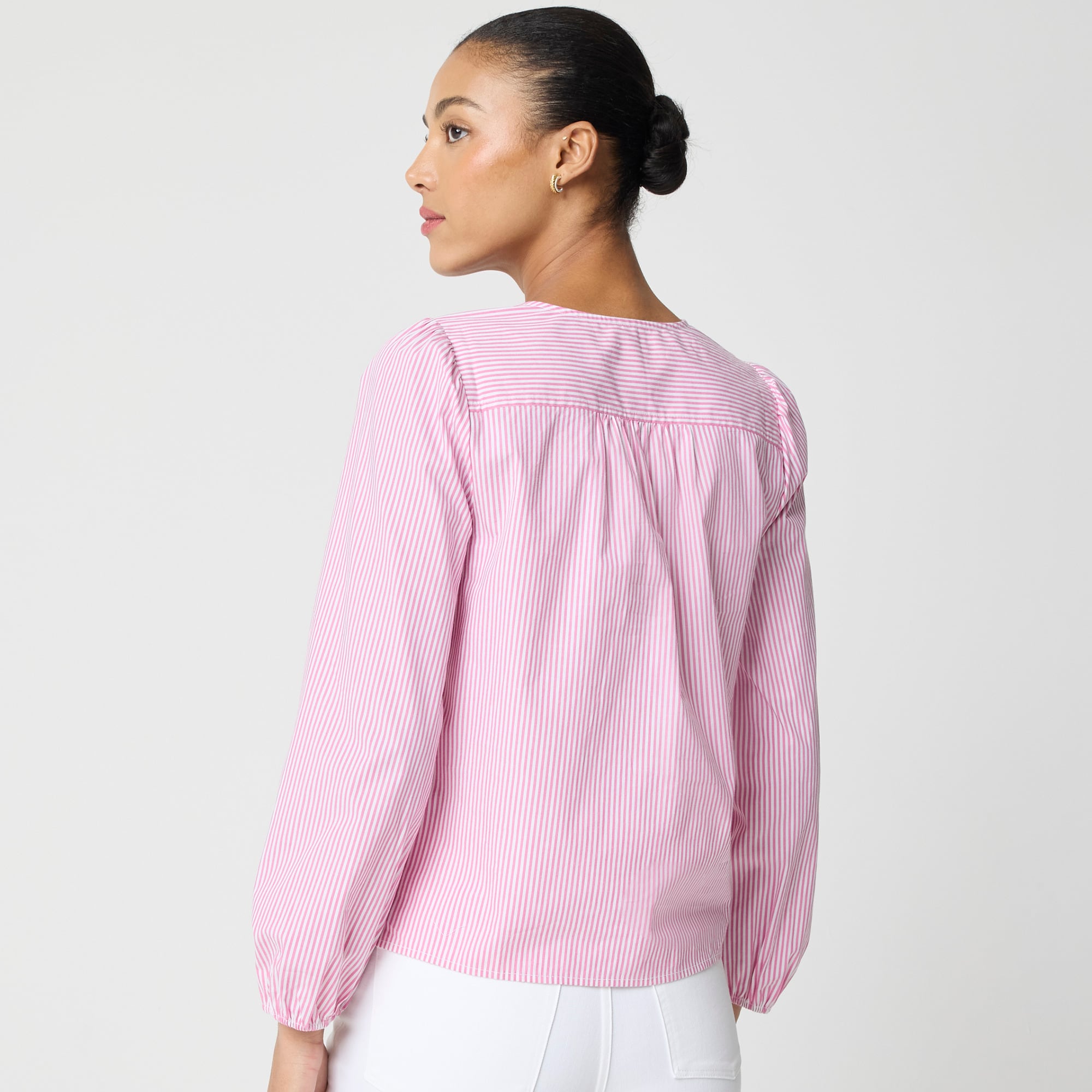 Embroidered button-up shirt