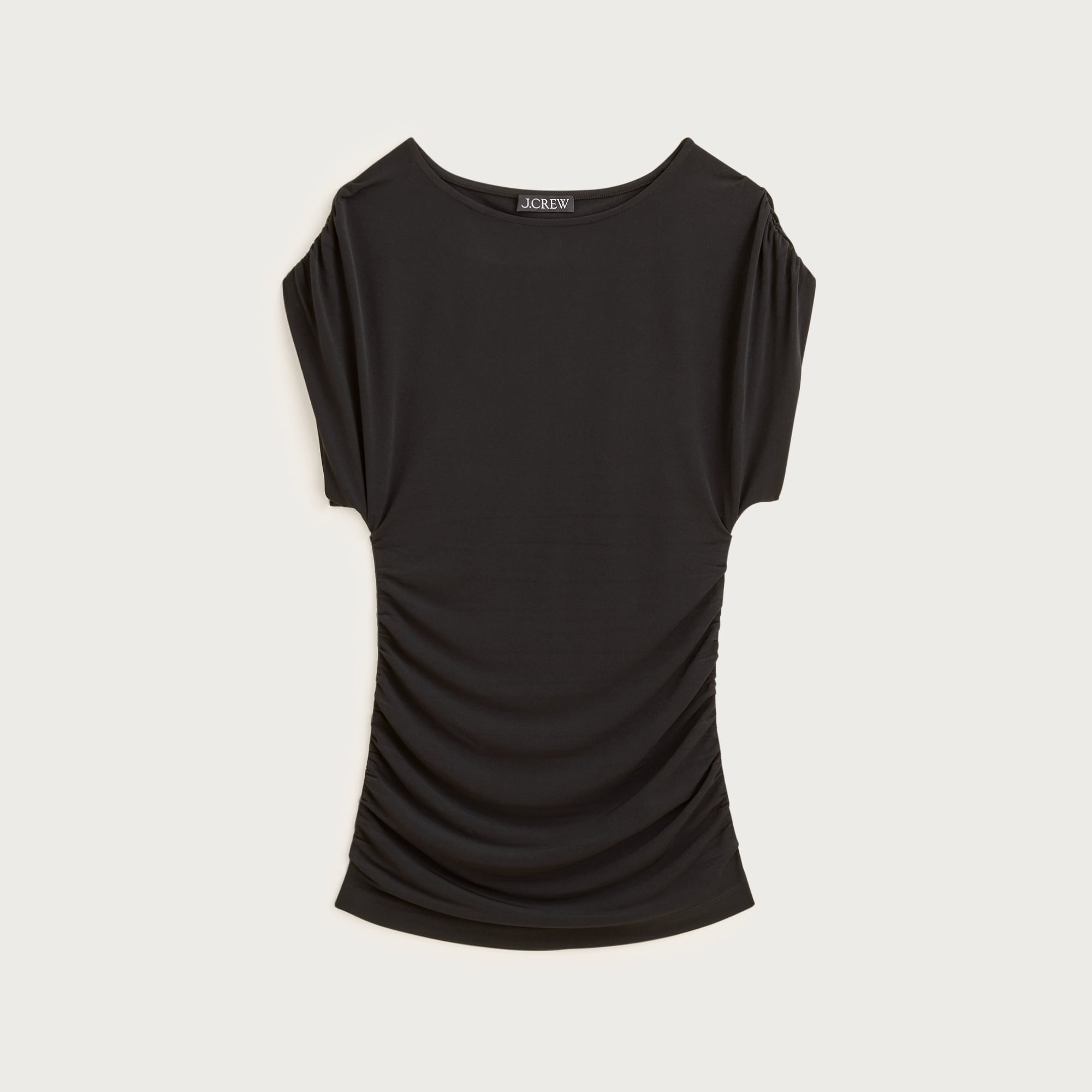 Ruched top in matte jersey
