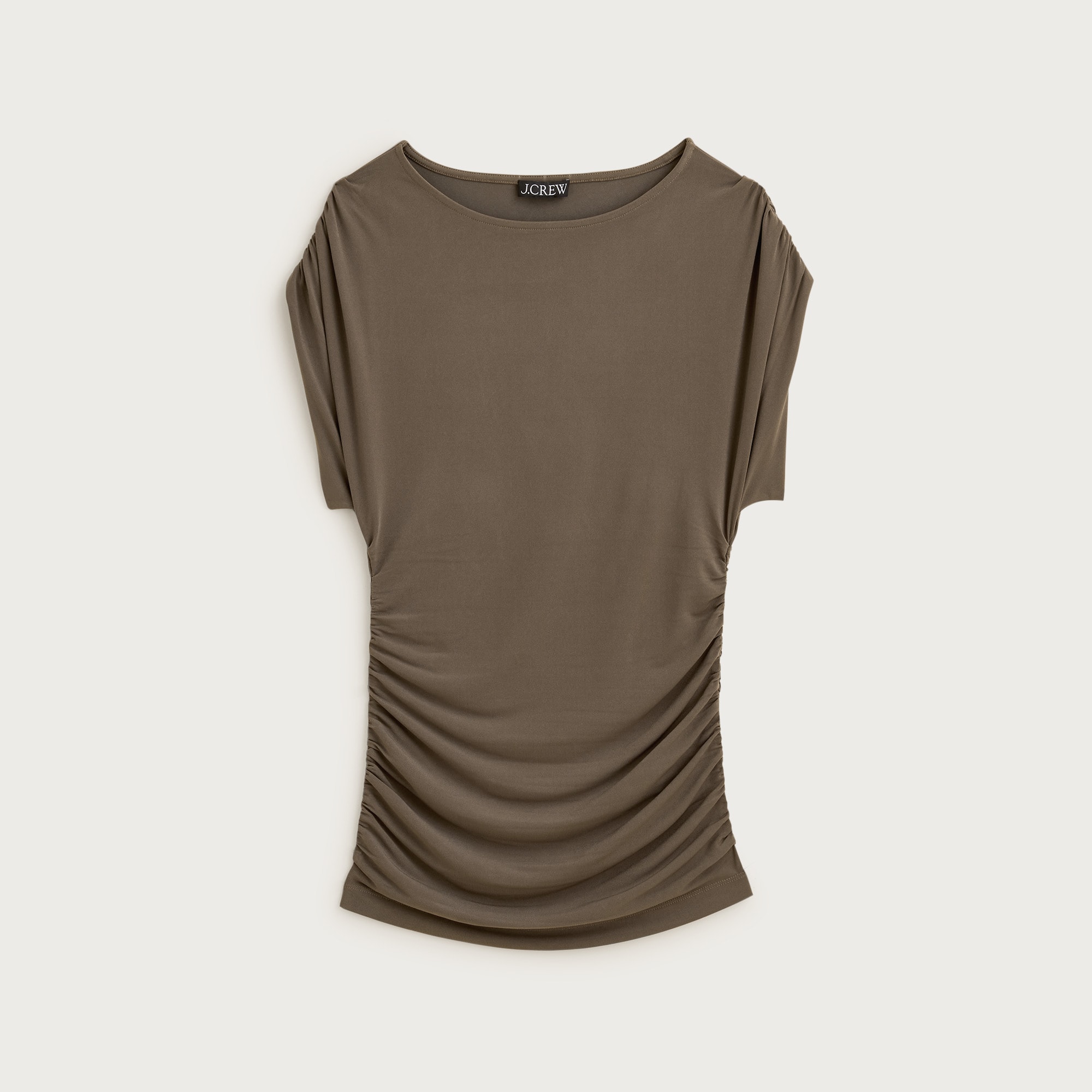 Ruched top in matte jersey