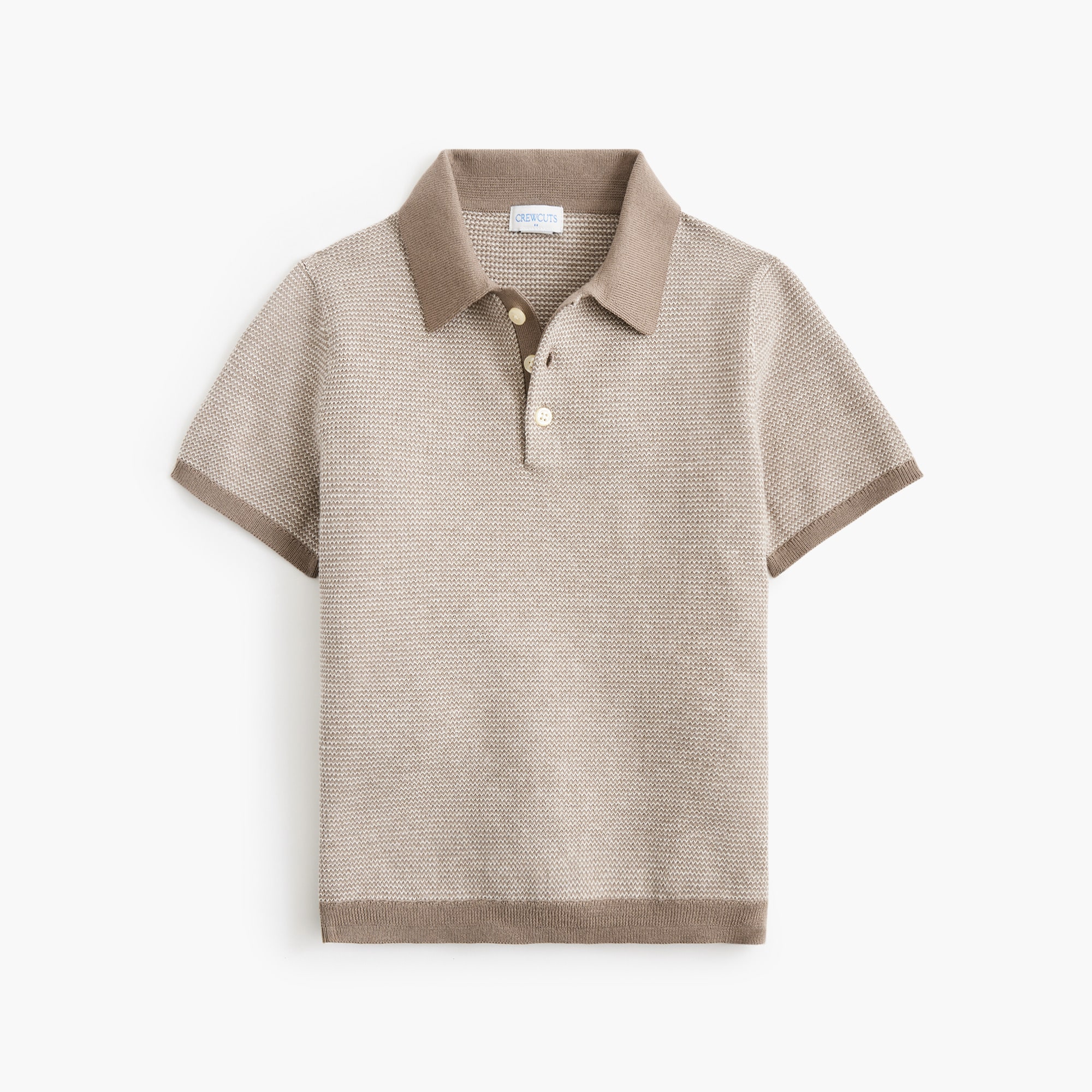 Boys' short-sleeve sweater-polo