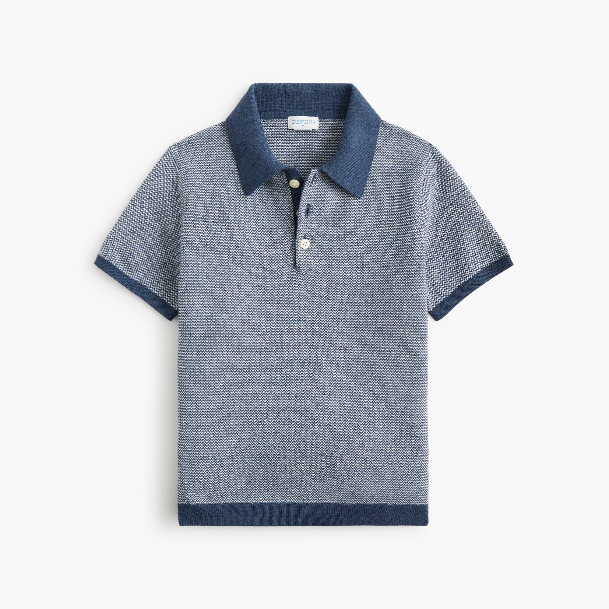 Boys' short-sleeve sweater-polo