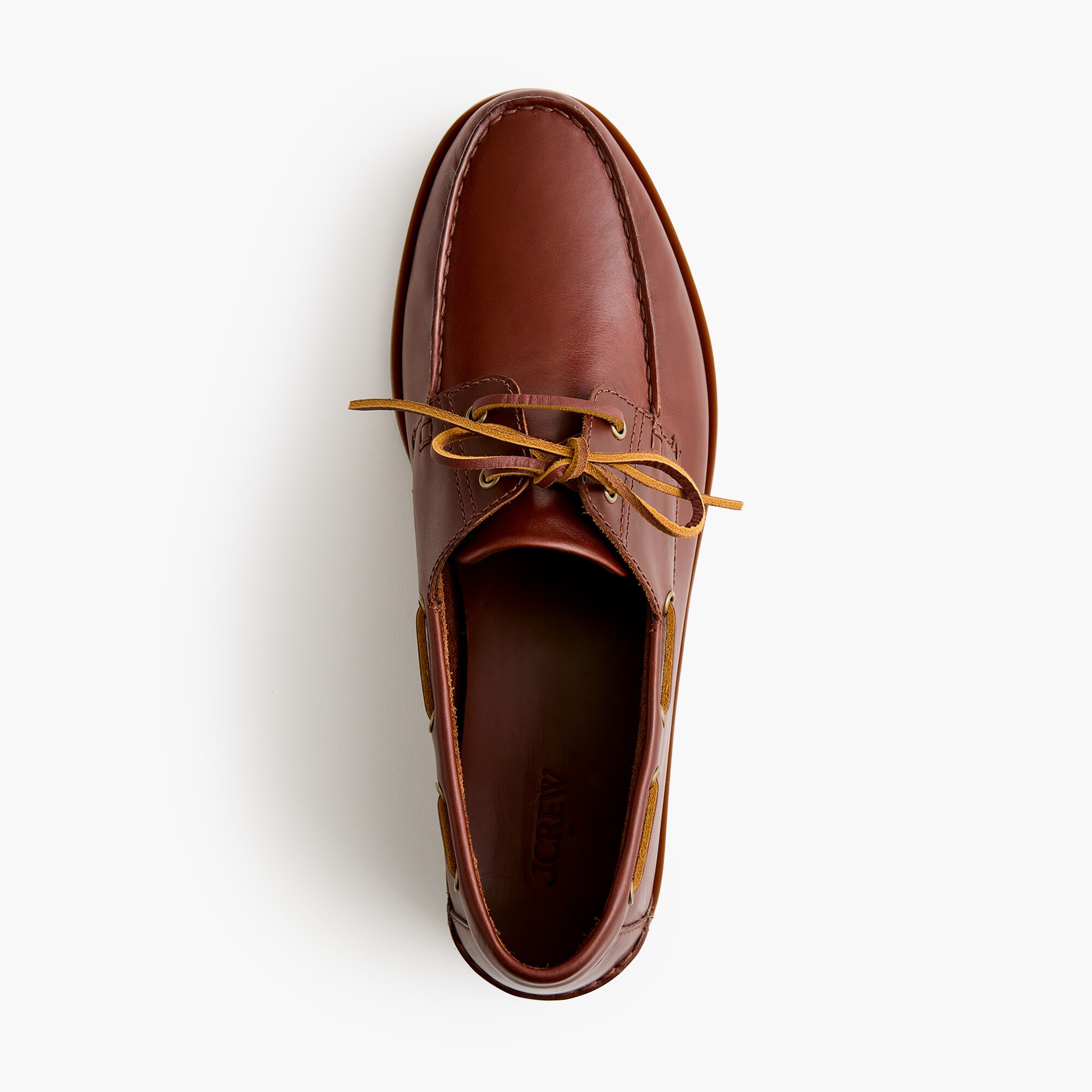 Leather boat shoes