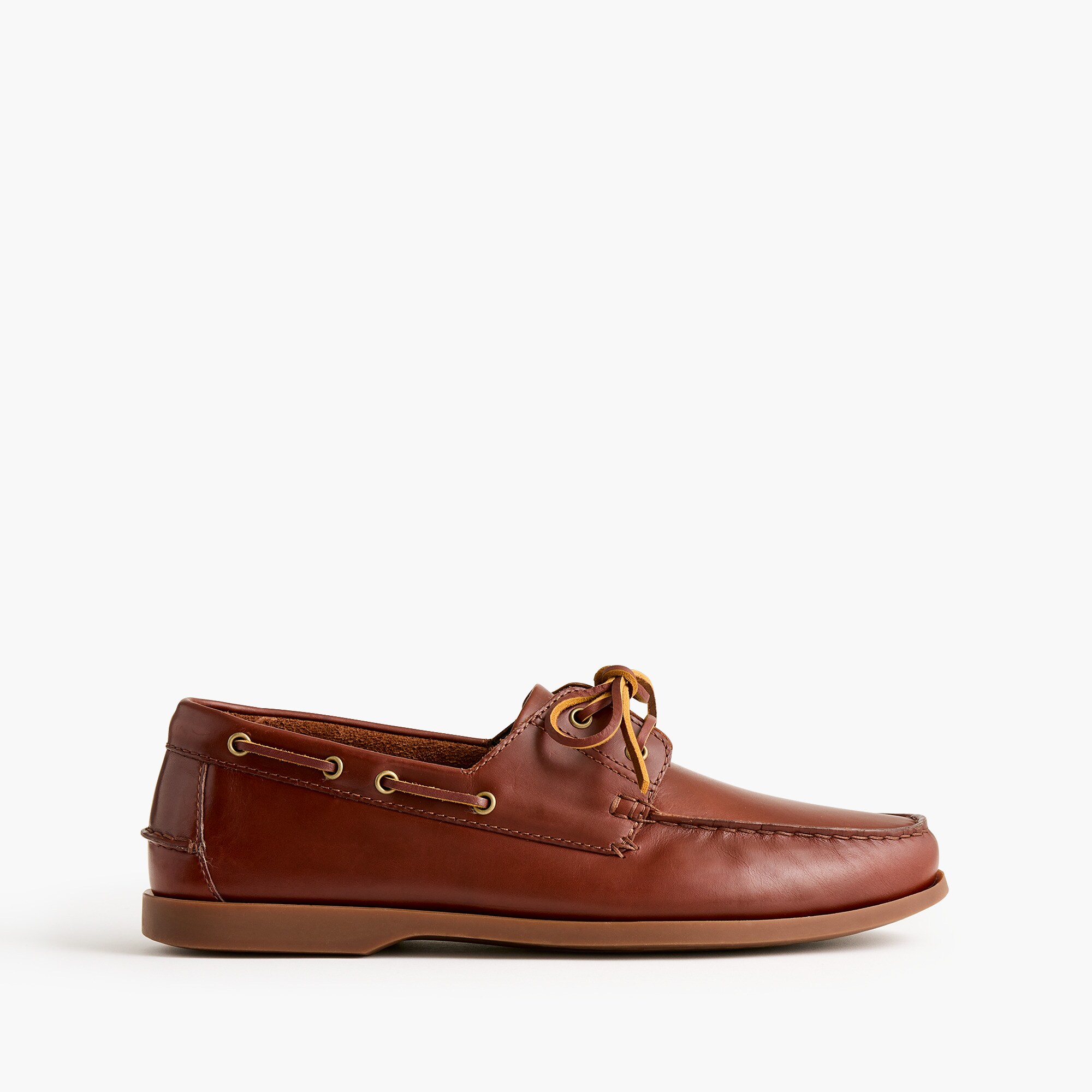 Leather boat shoes