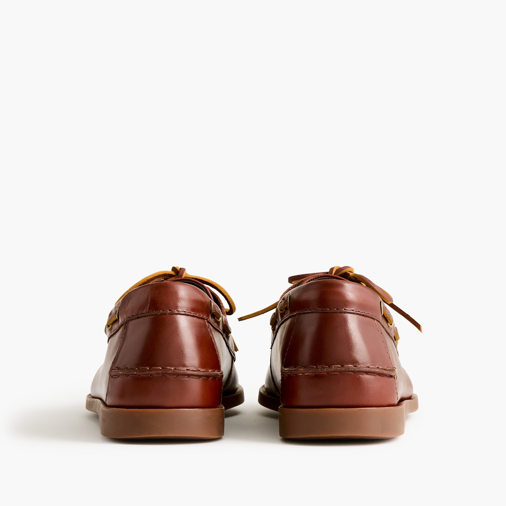 Leather boat shoes