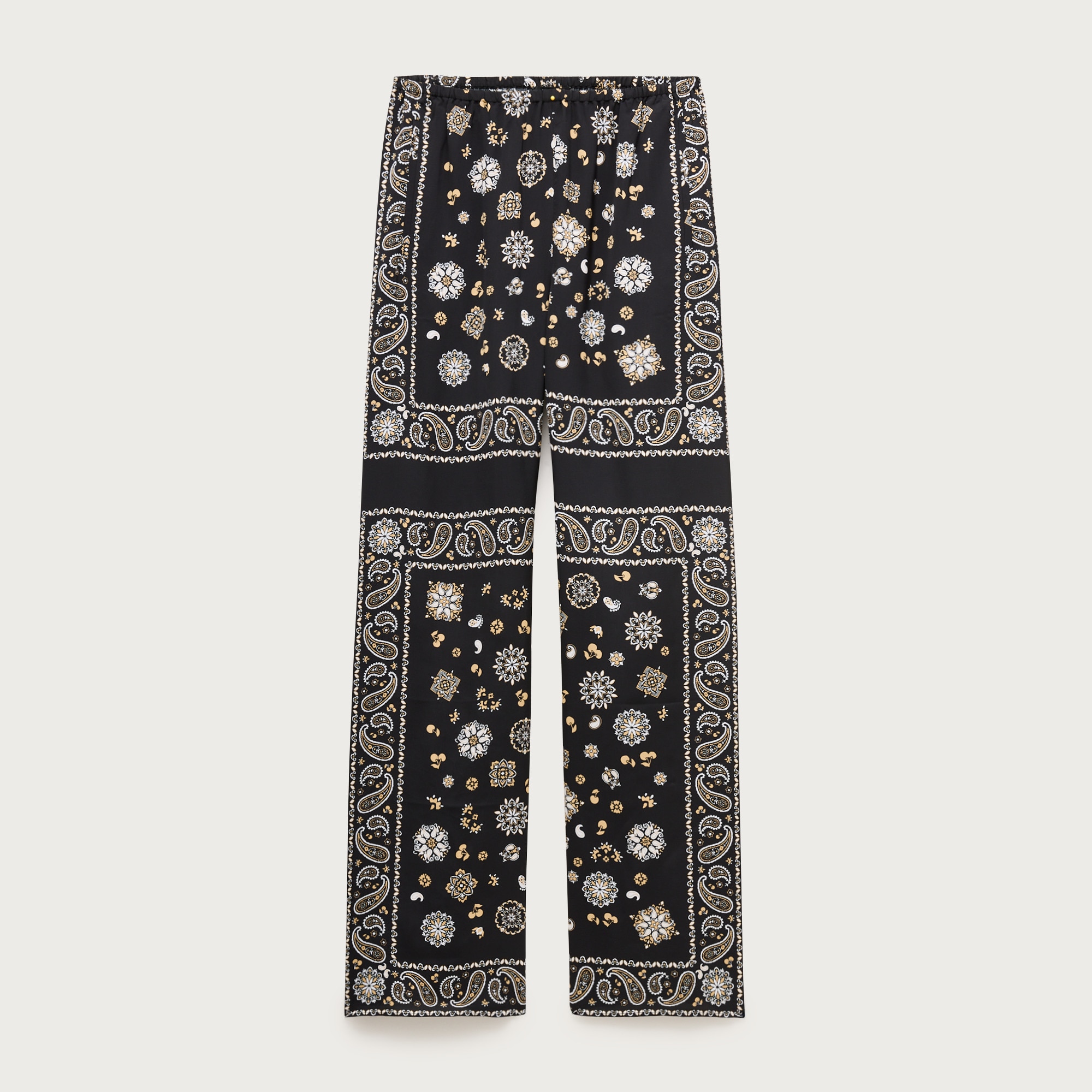 Cosmo pant in bandana-print viscose twill