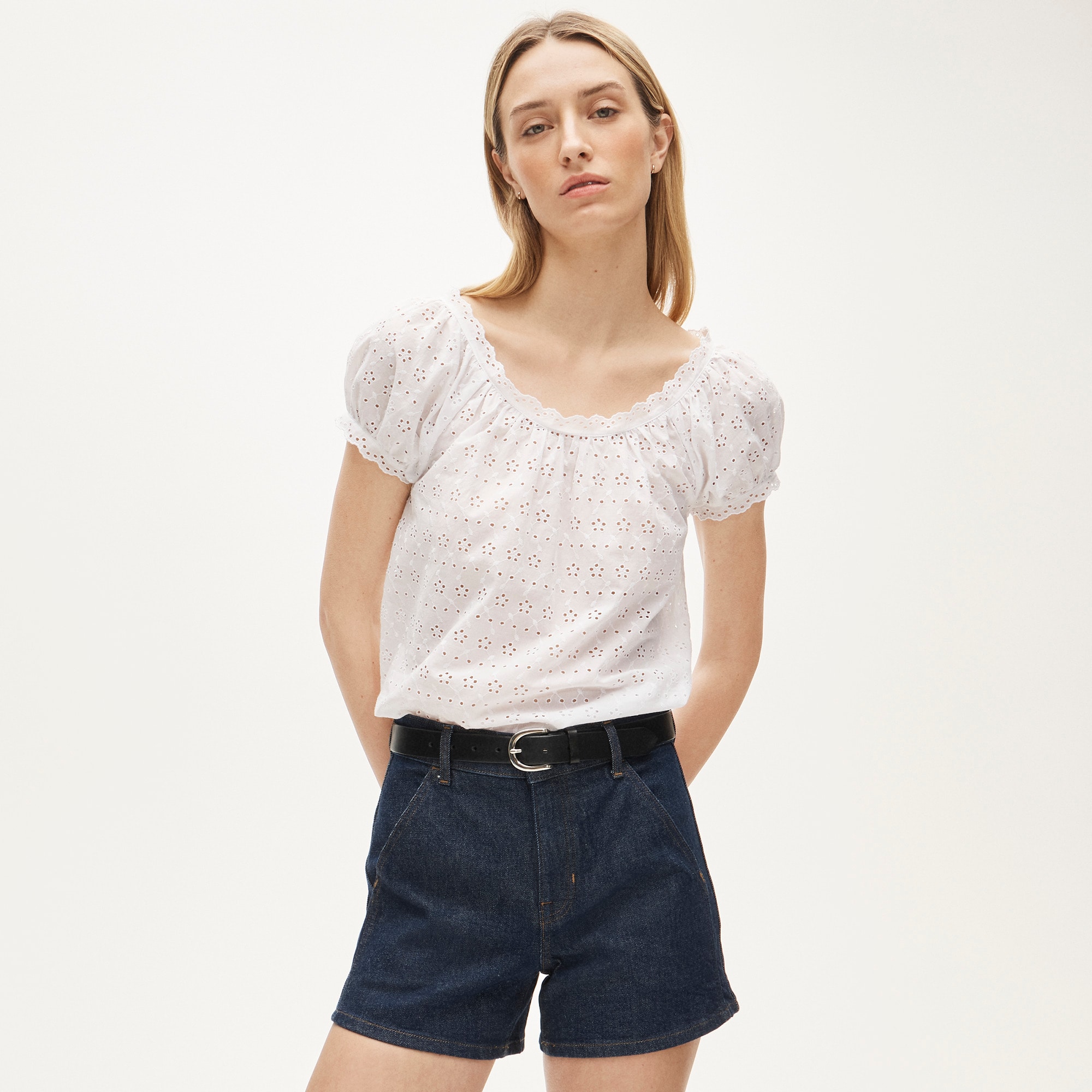 Utility denim short - image 3