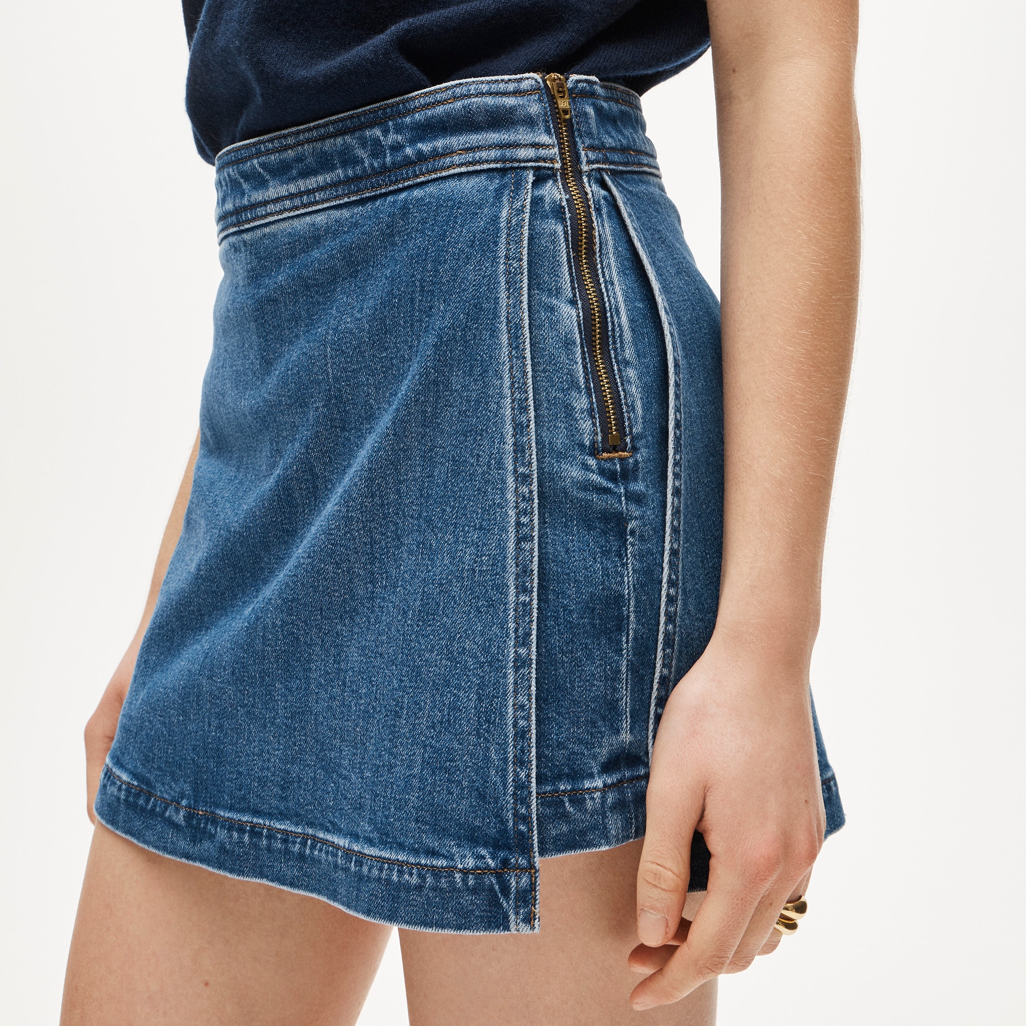 Denim skort - image 4