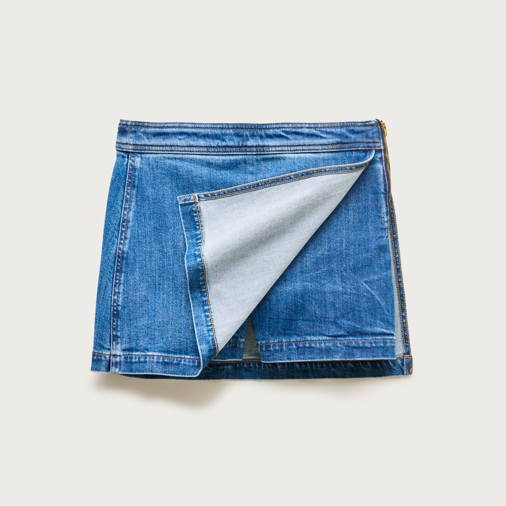 Denim skort