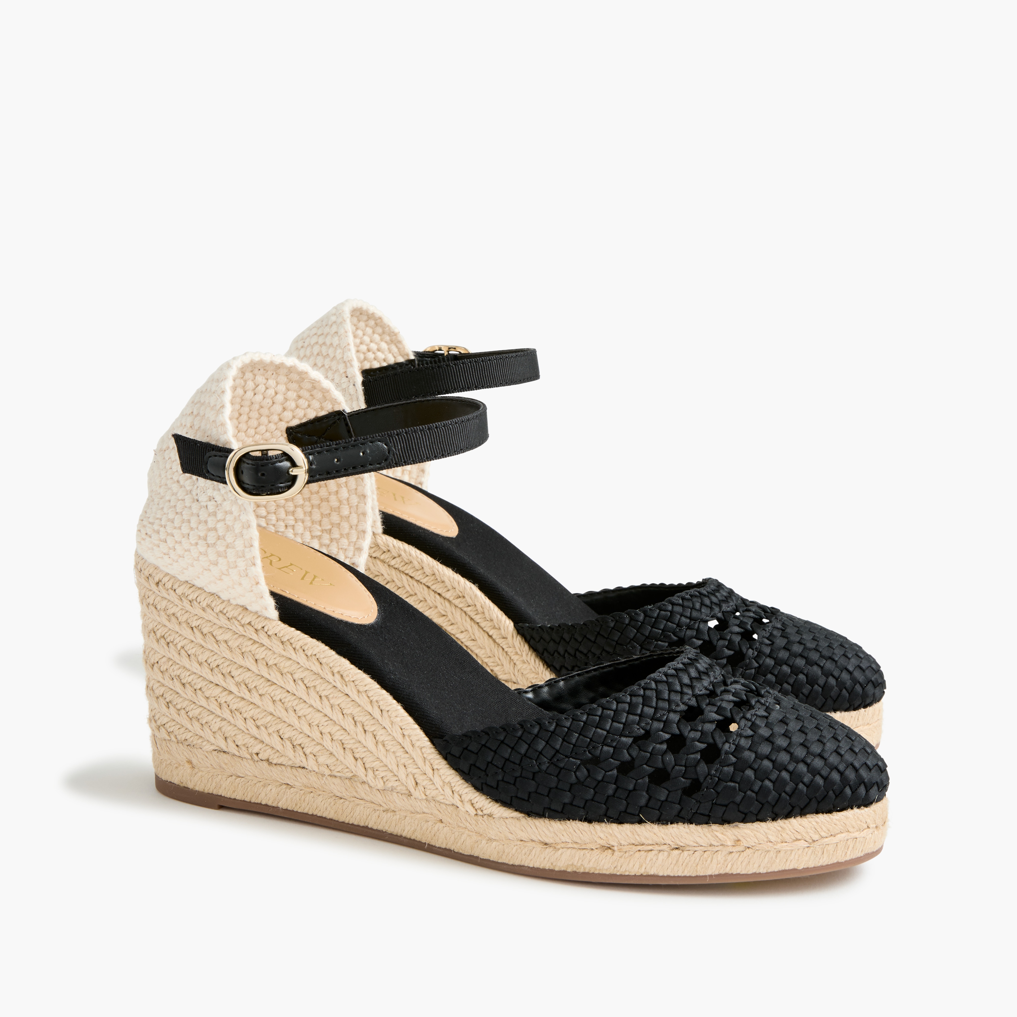 Crochet espadrille wedges