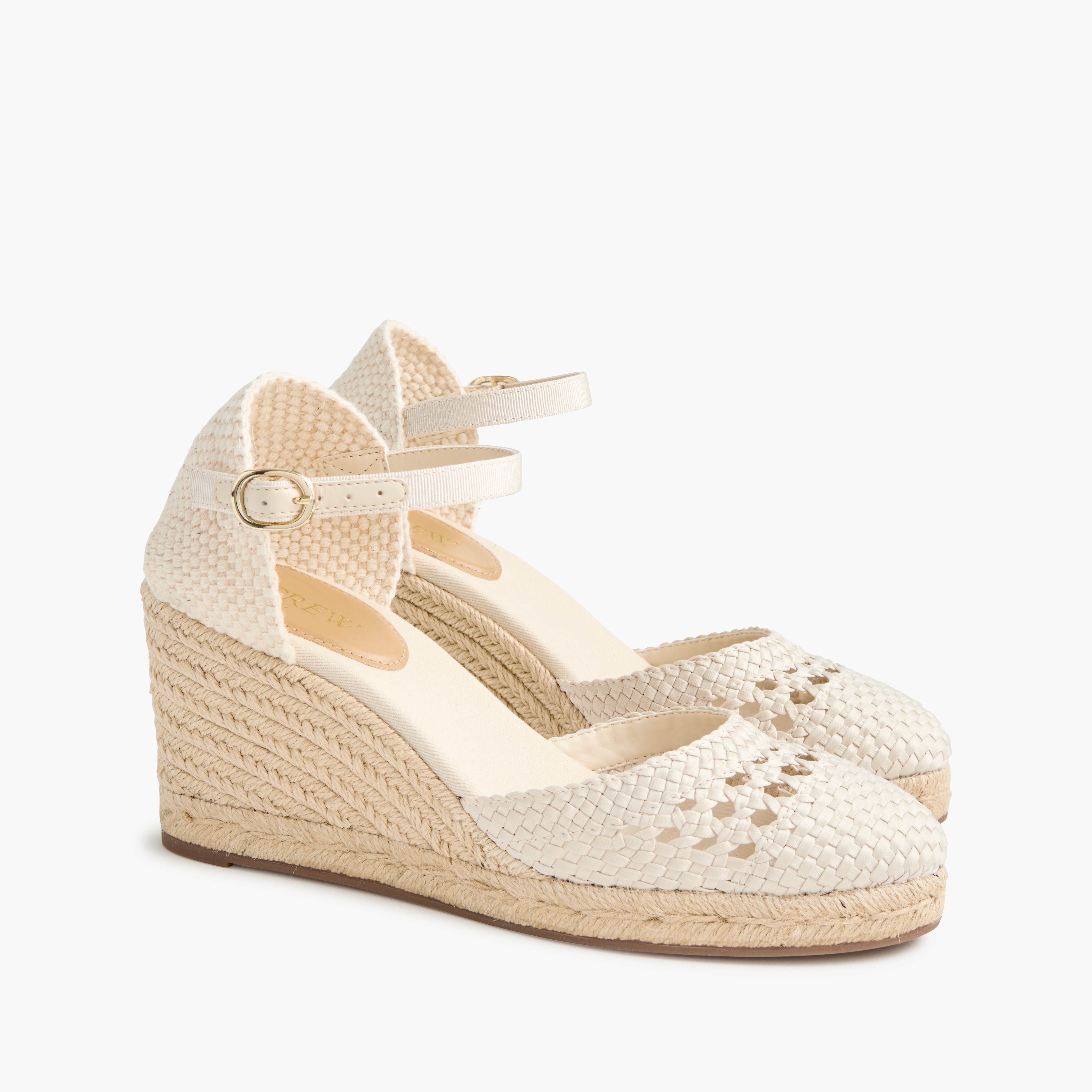 crochet espadrille wedges for women