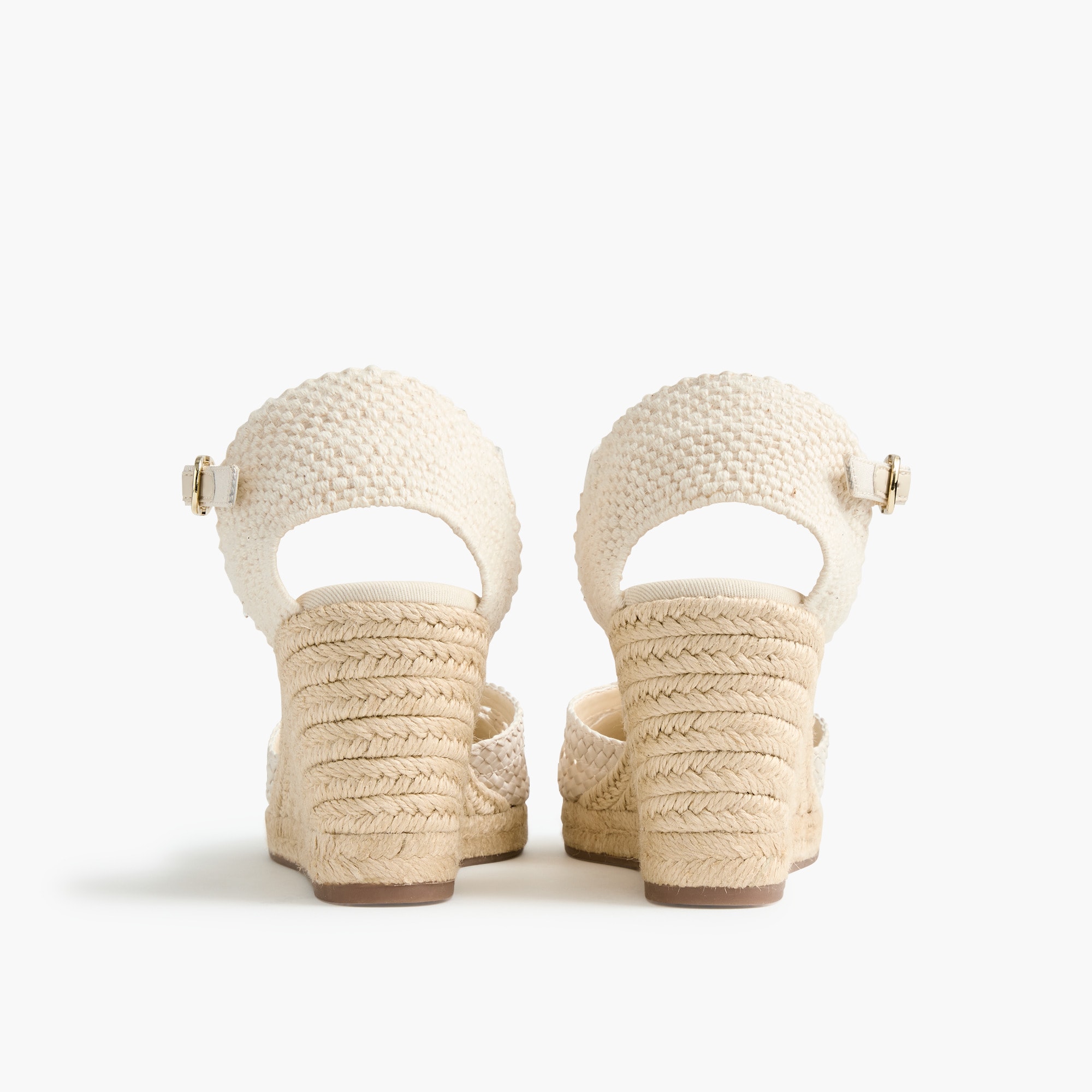 Crochet espadrille wedges