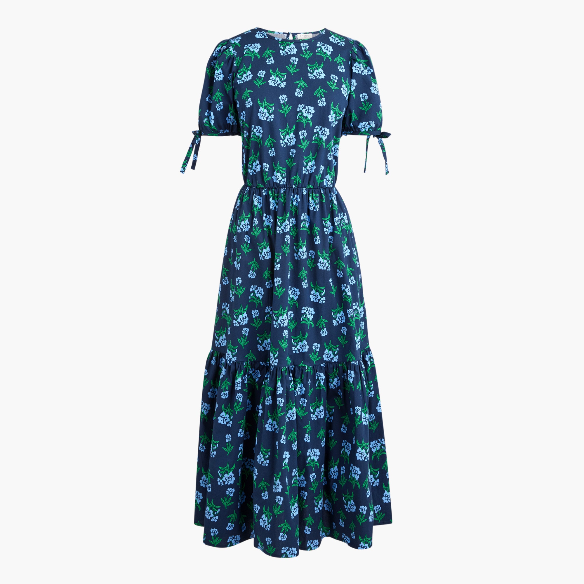 womens Tie-sleeve midi dress